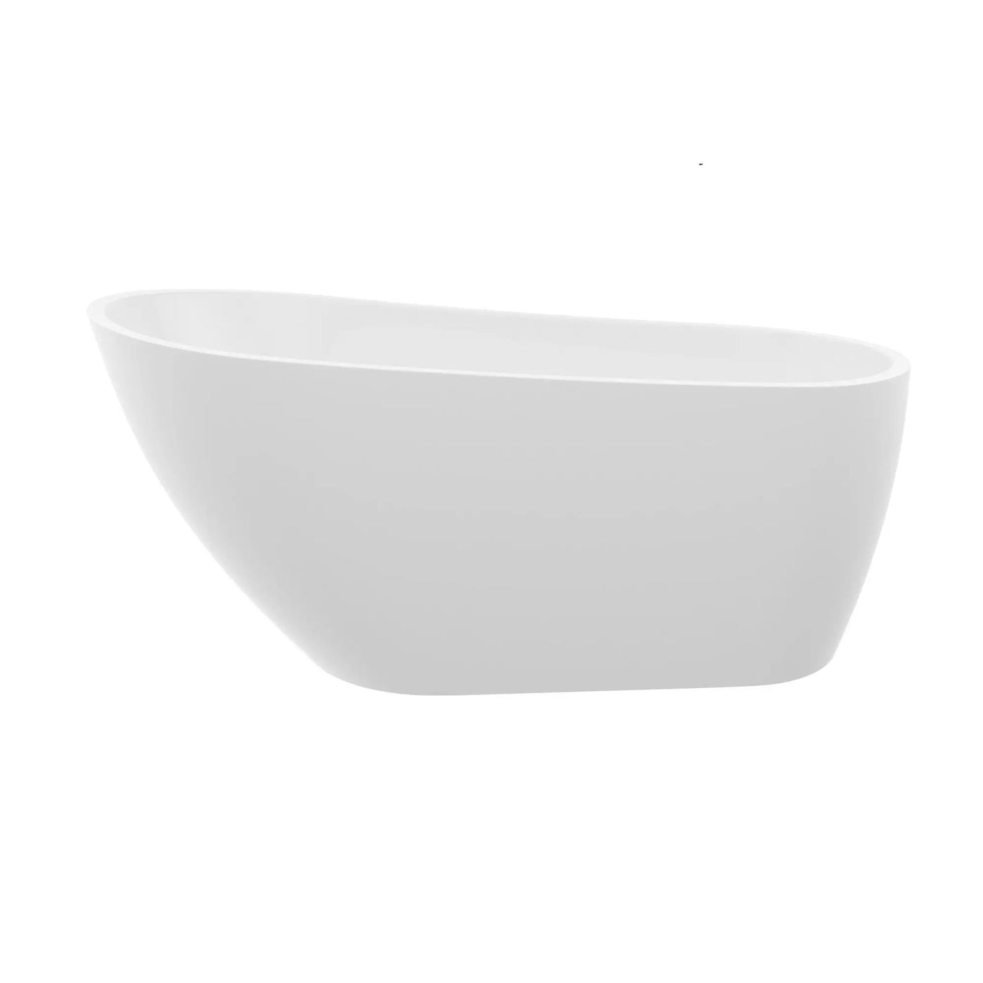Contemporary Glossy Freestanding Bathtub With Overflow And Drain by HouseOfZazla