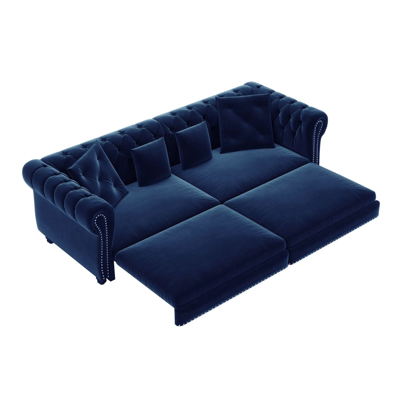 3 In 1 Convertible Sleeper Sofa Bed With Movable Ottoman by HouseOfZazla