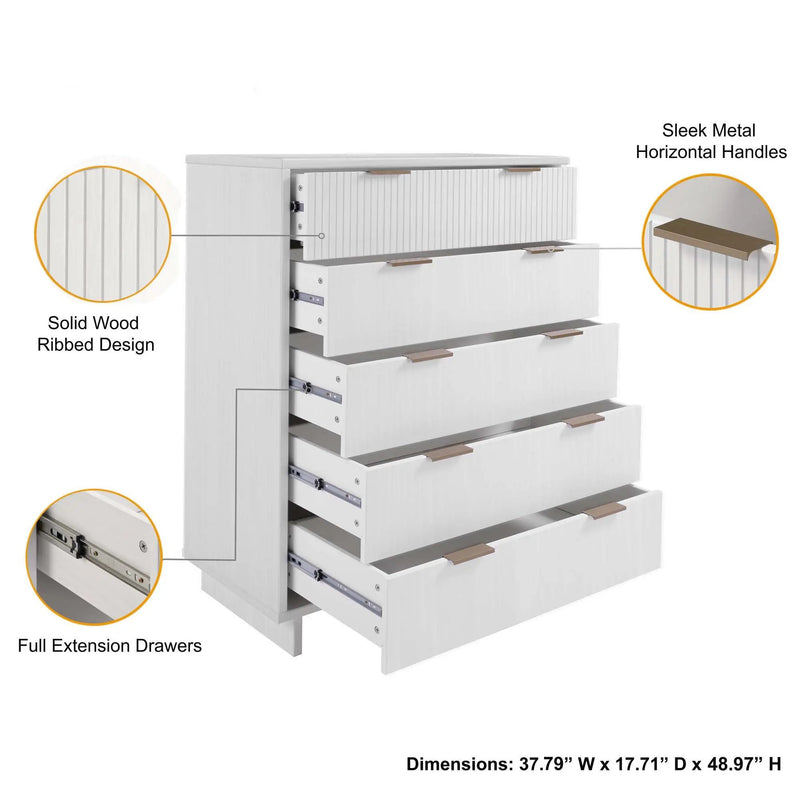 Granville - Chest With 5 Drawers by HouseOfZazla