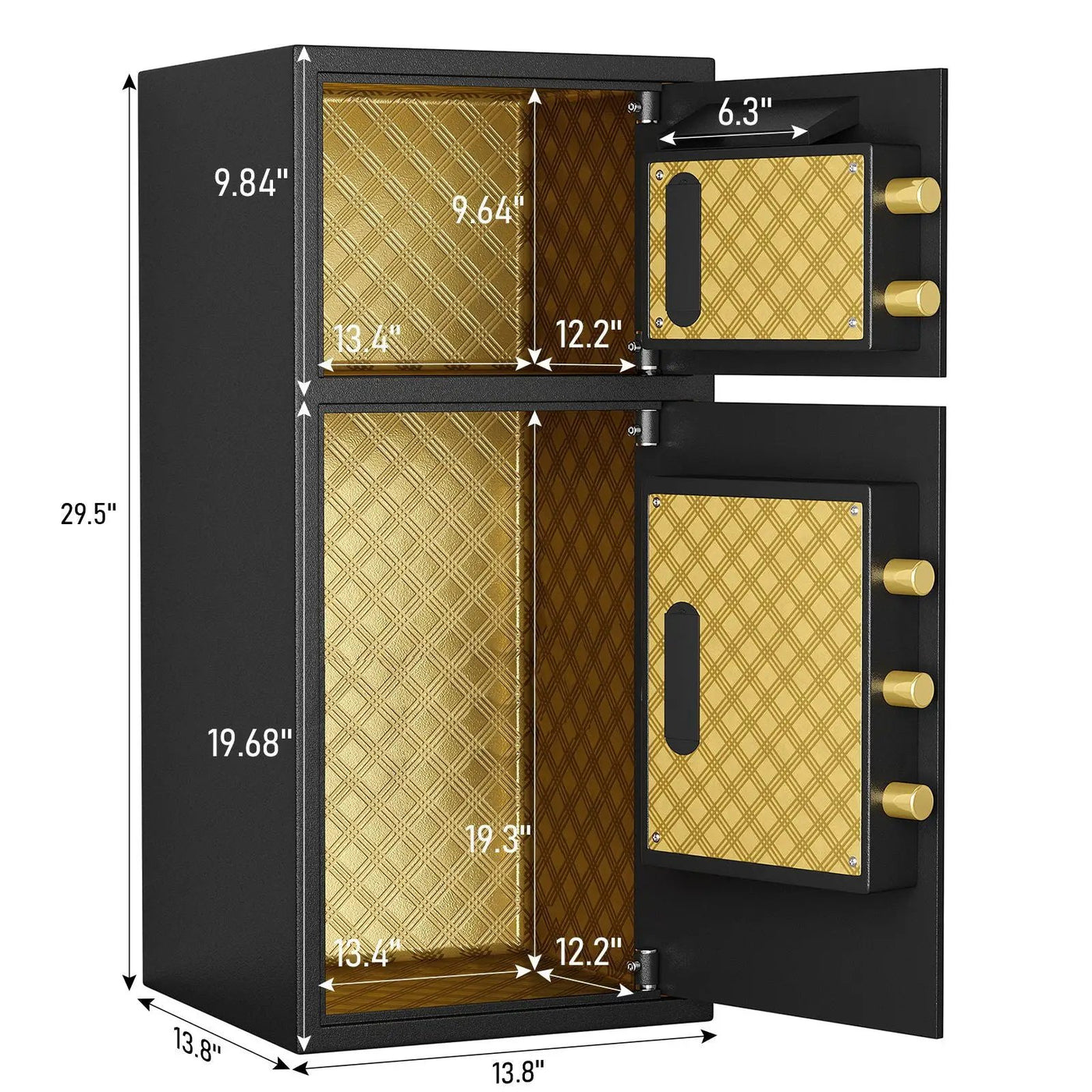 Large Double Door Coin Operated Safe, Digital Security Safe With Fireproof And Waterproof Bag by HouseOfZazla