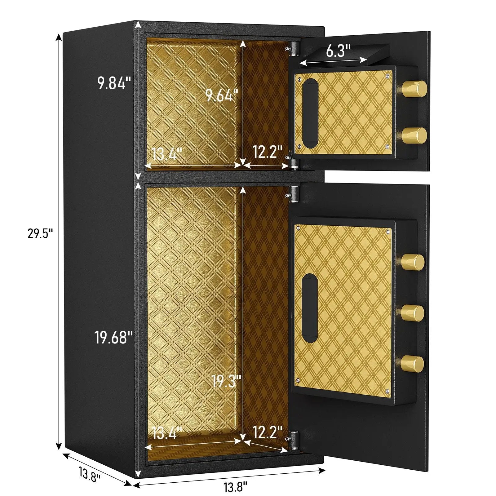 Large Double Door Coin Operated Safe, Digital Security Safe With Fireproof And Waterproof Bag by HouseOfZazla