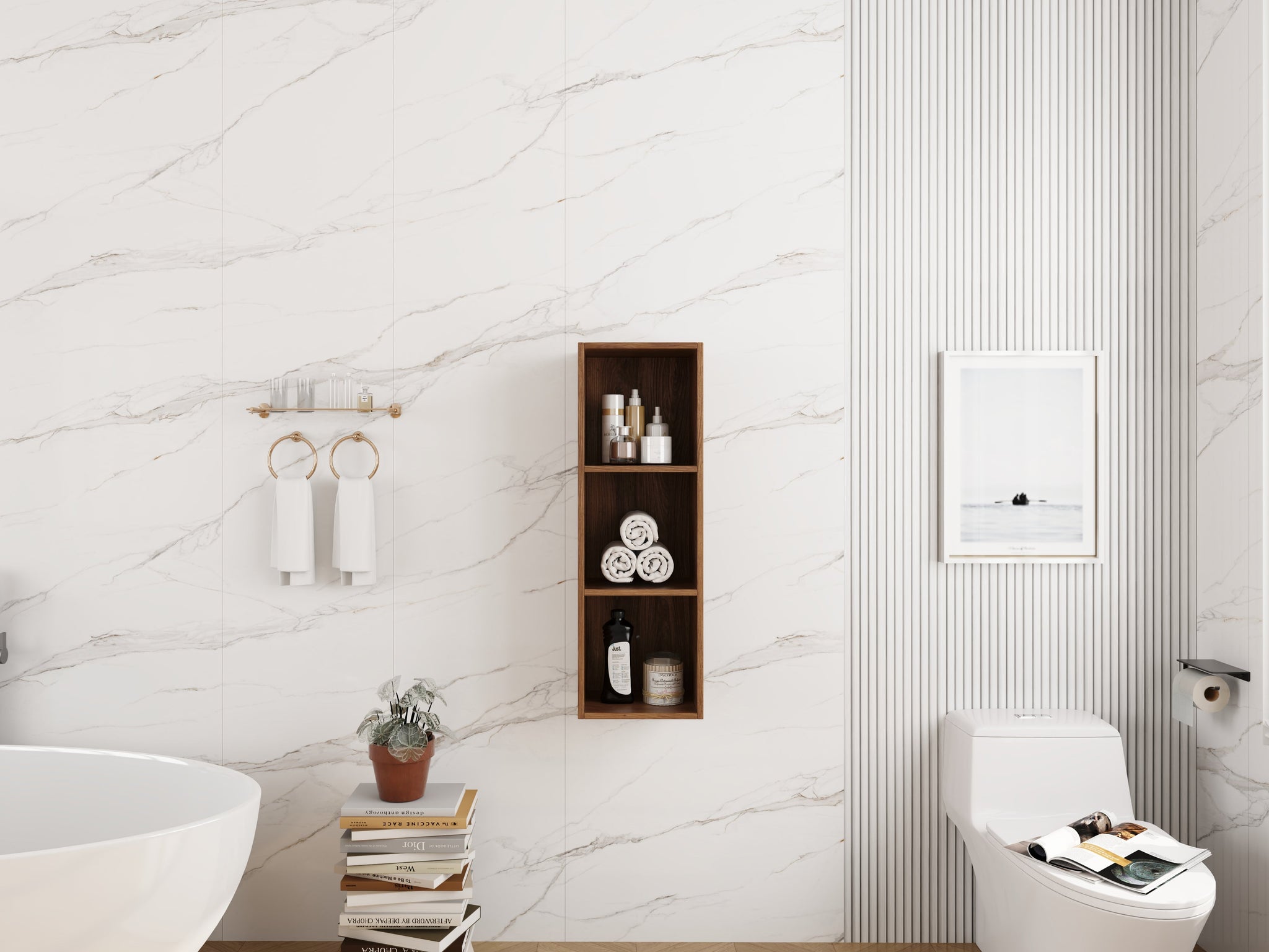 12 Inch Small Wall Mounted Storage Shelves by HouseOfZazla