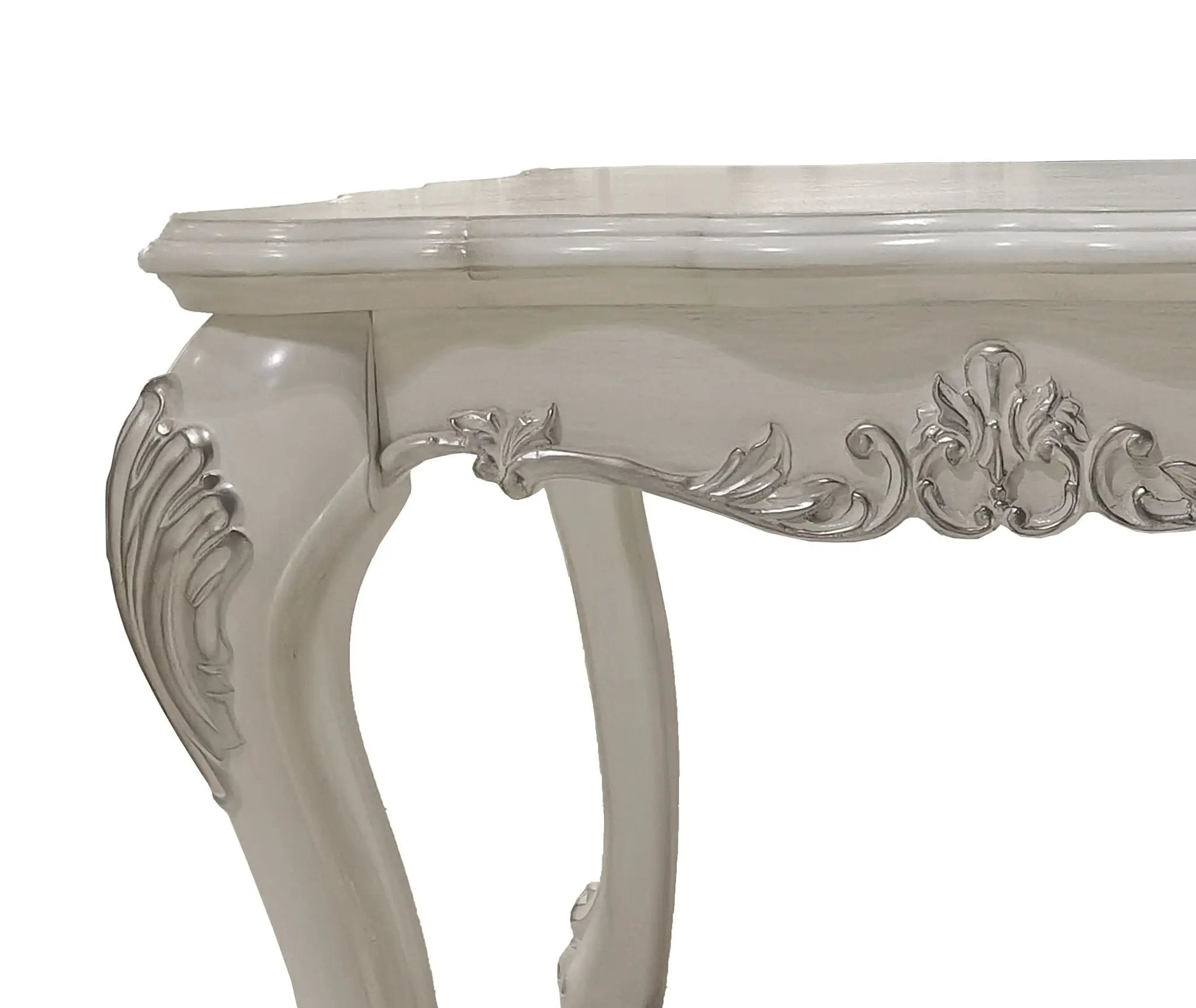 Dresden End Table Bone White by HouseOfZazla