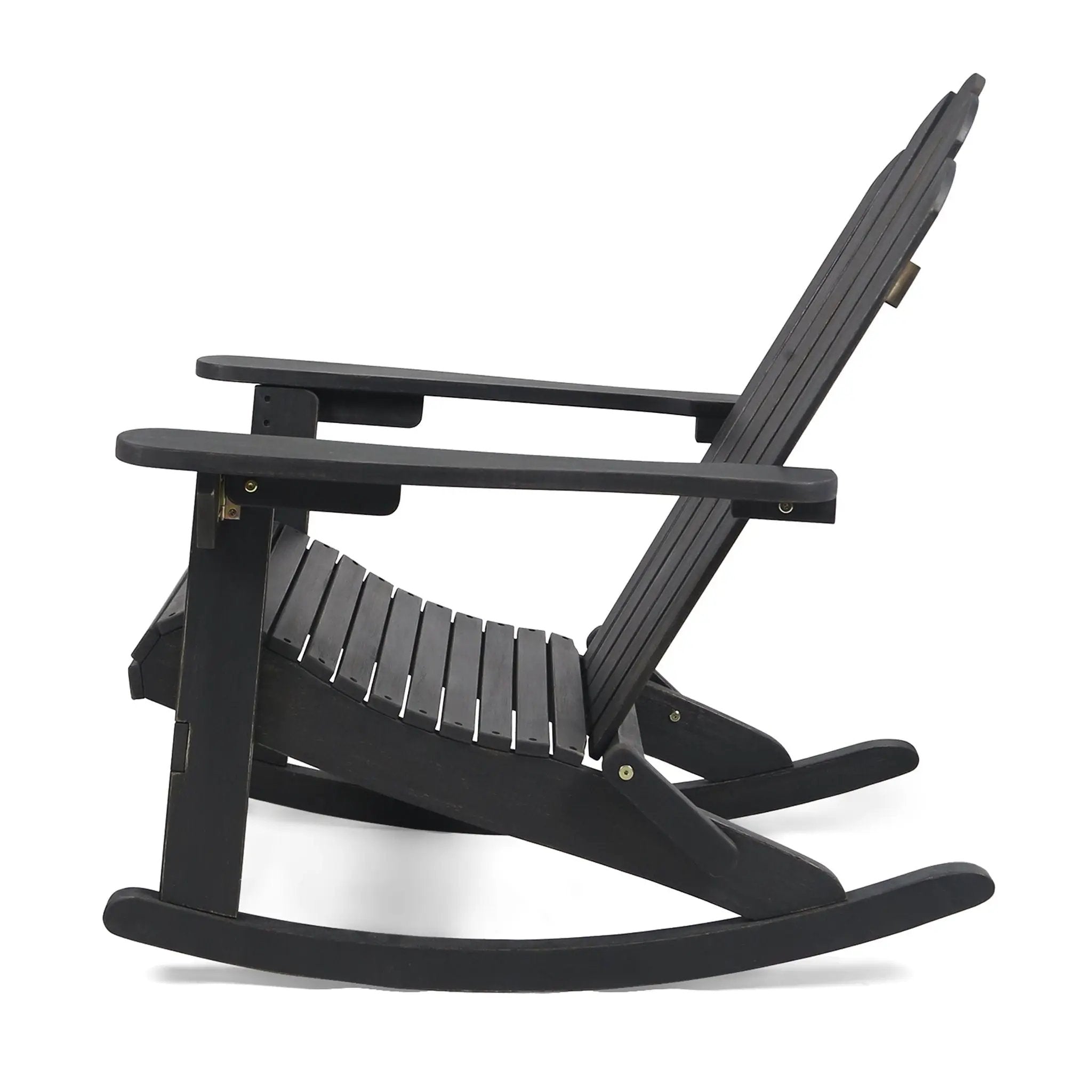 Echoes Outdoor Acacia Wood Adirondack Rocking Chair by HouseOfZazla
