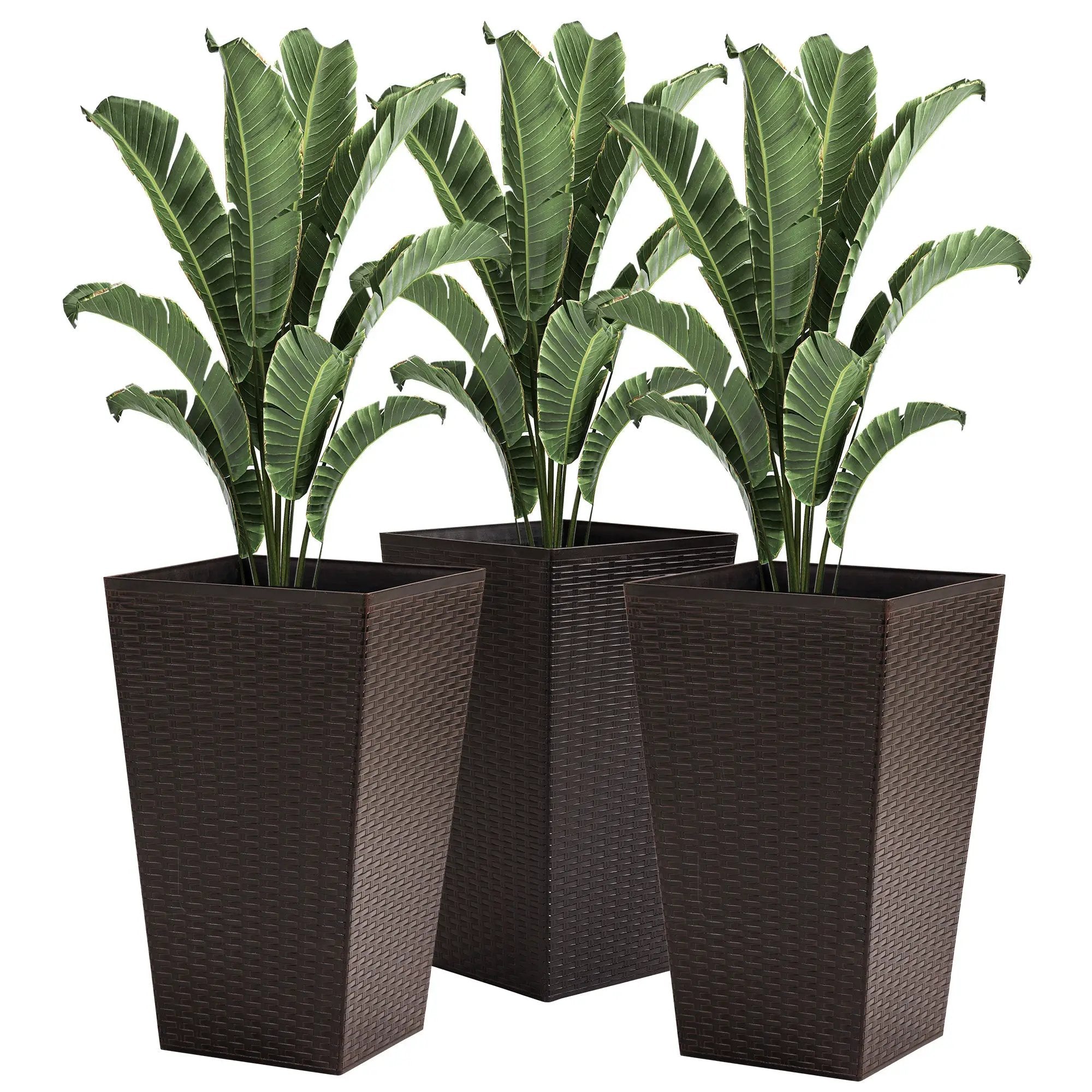 Outsunny Set of 3 Tall Planters by HouseOfZazla
