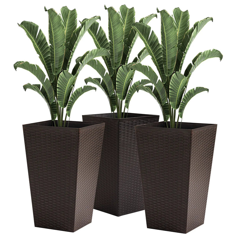 Outsunny Set of 3 Tall Planters by HouseOfZazla