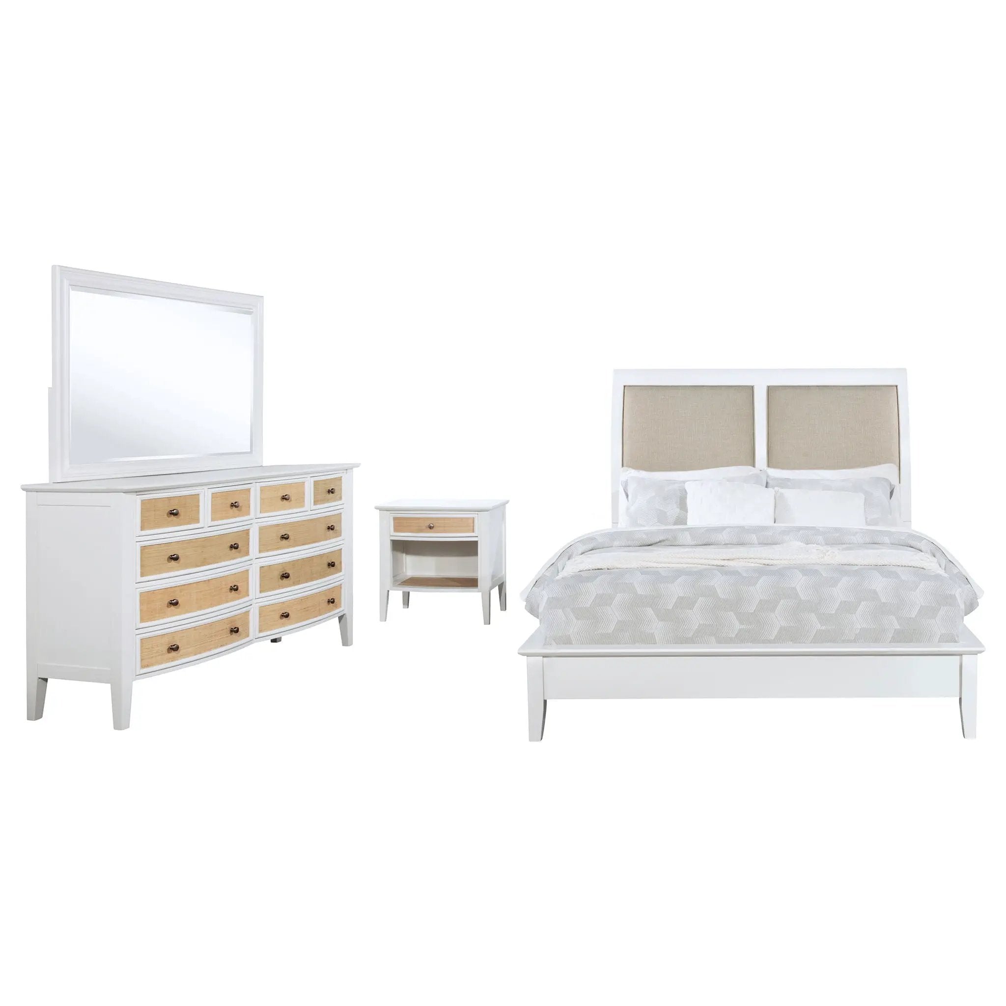 Bexhill 4-piece California King Bedroom Set White by Unique Piece Furniture