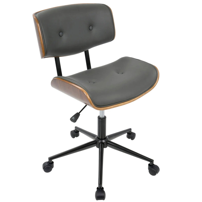 Lombardi - Mid Century Modern Adjustable Office Chair With Swivel by Unique Piece Furniture