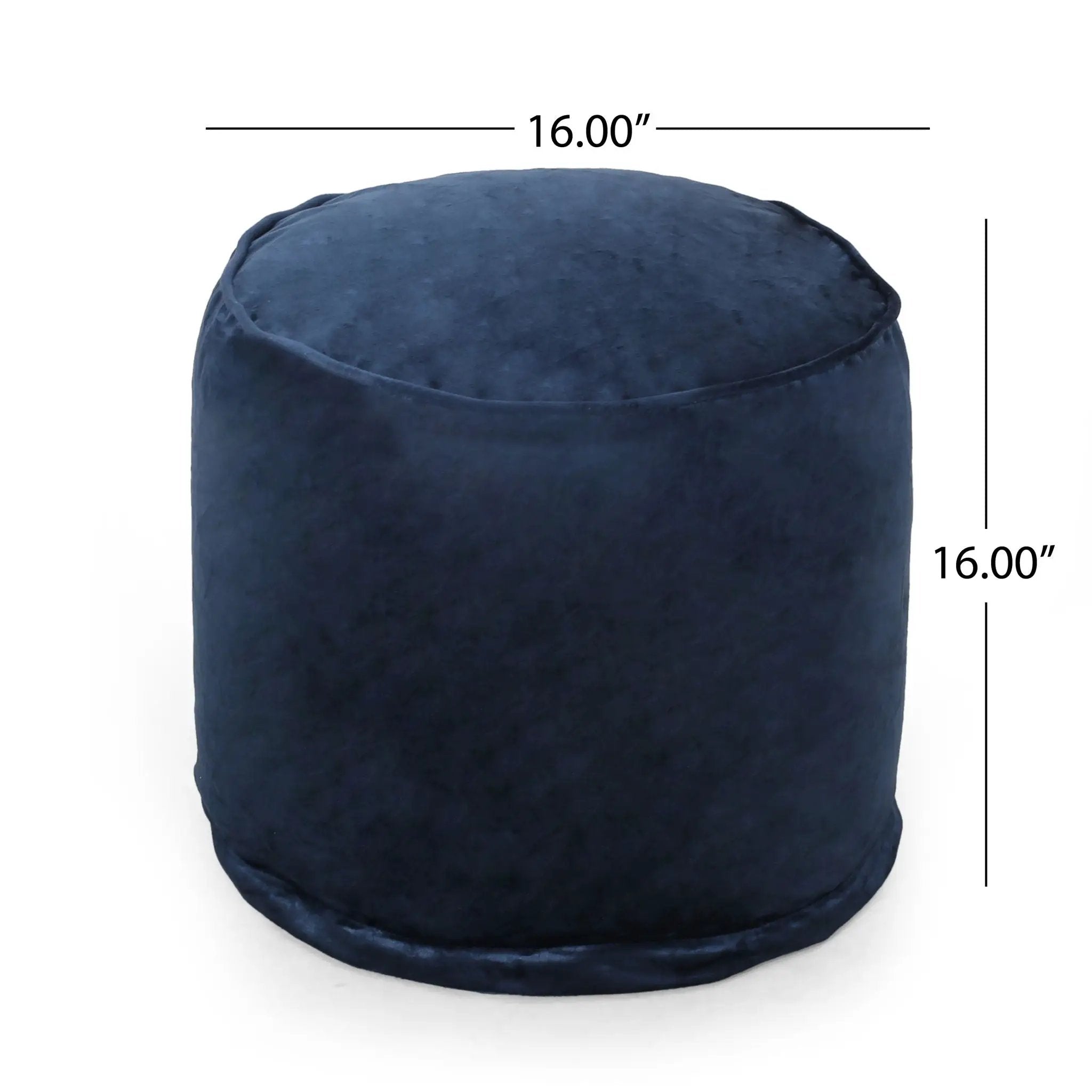 Shimon - Cylinder Pouf Ottoman Floor Cushion by Unique Piece Furniture