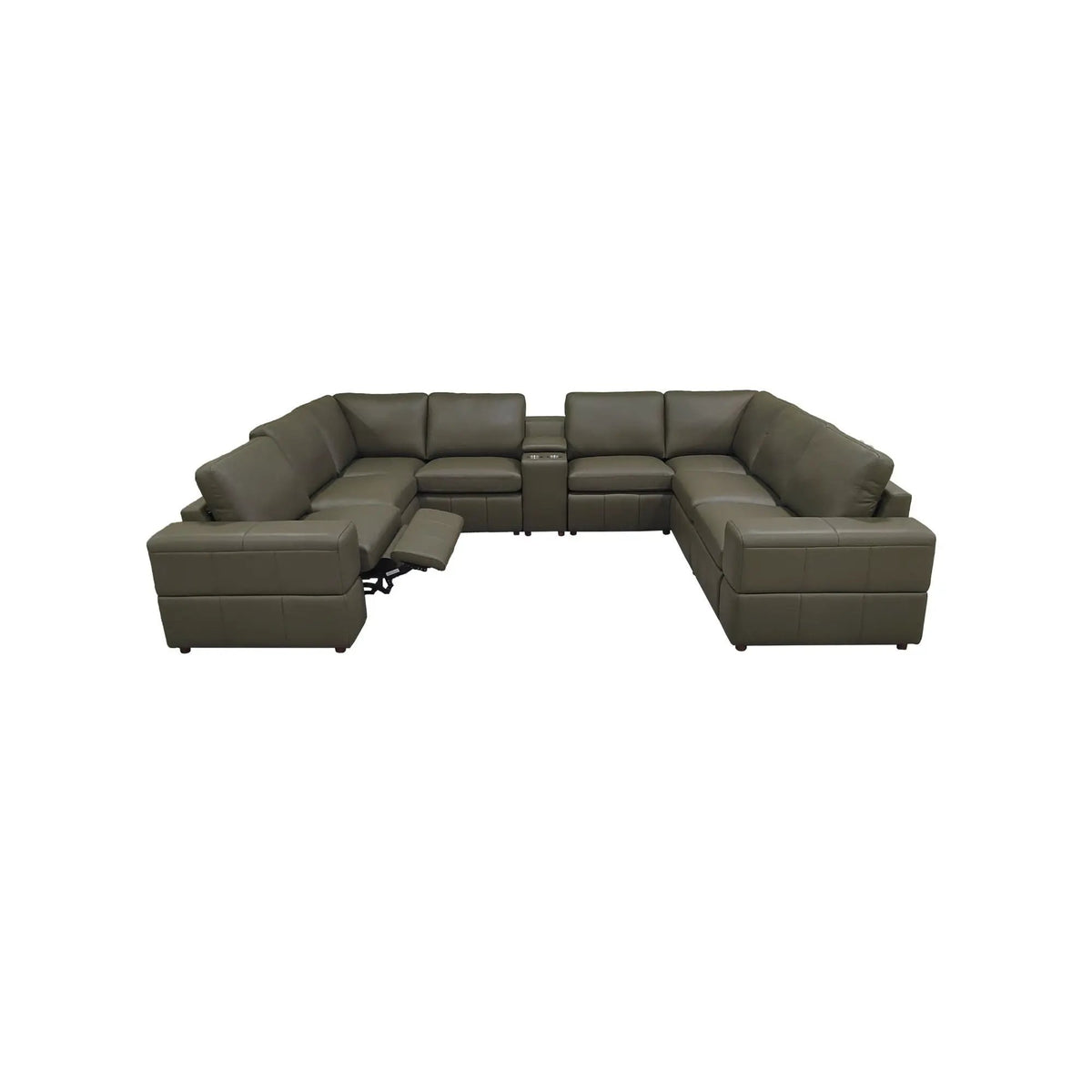 Upholstered Large Arms Sectional With Recliner Seats, photo 22 of 84