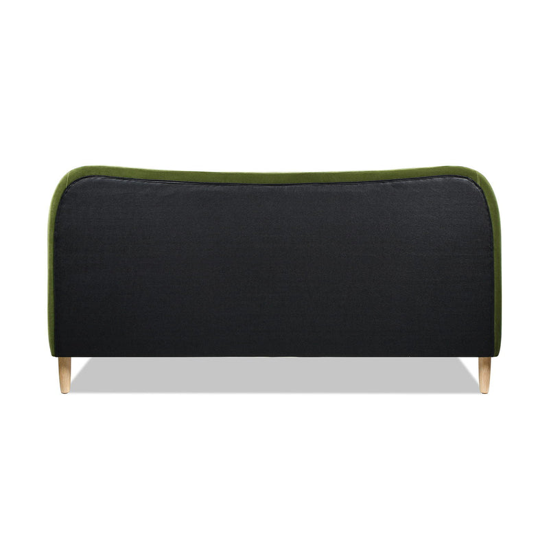 Roman - Curved Headboard Upholstered Platform Bed by HouseOfZazla