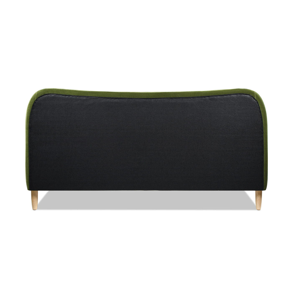 Curved Headboard Upholstered Platform Bed with Mattress Support - Black, White, Dark Green, photo 10 of 40