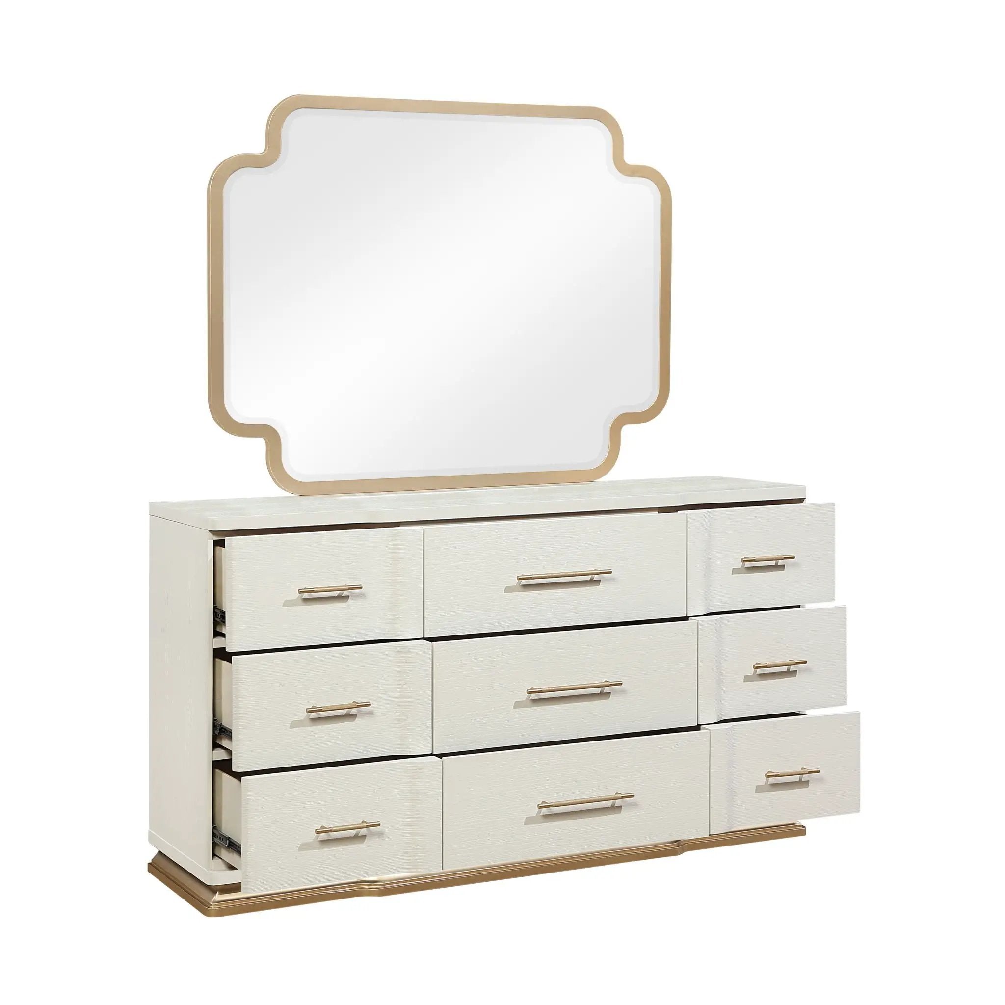Lexington - 9 Drawer Dresser - Beige by HouseOfZazla