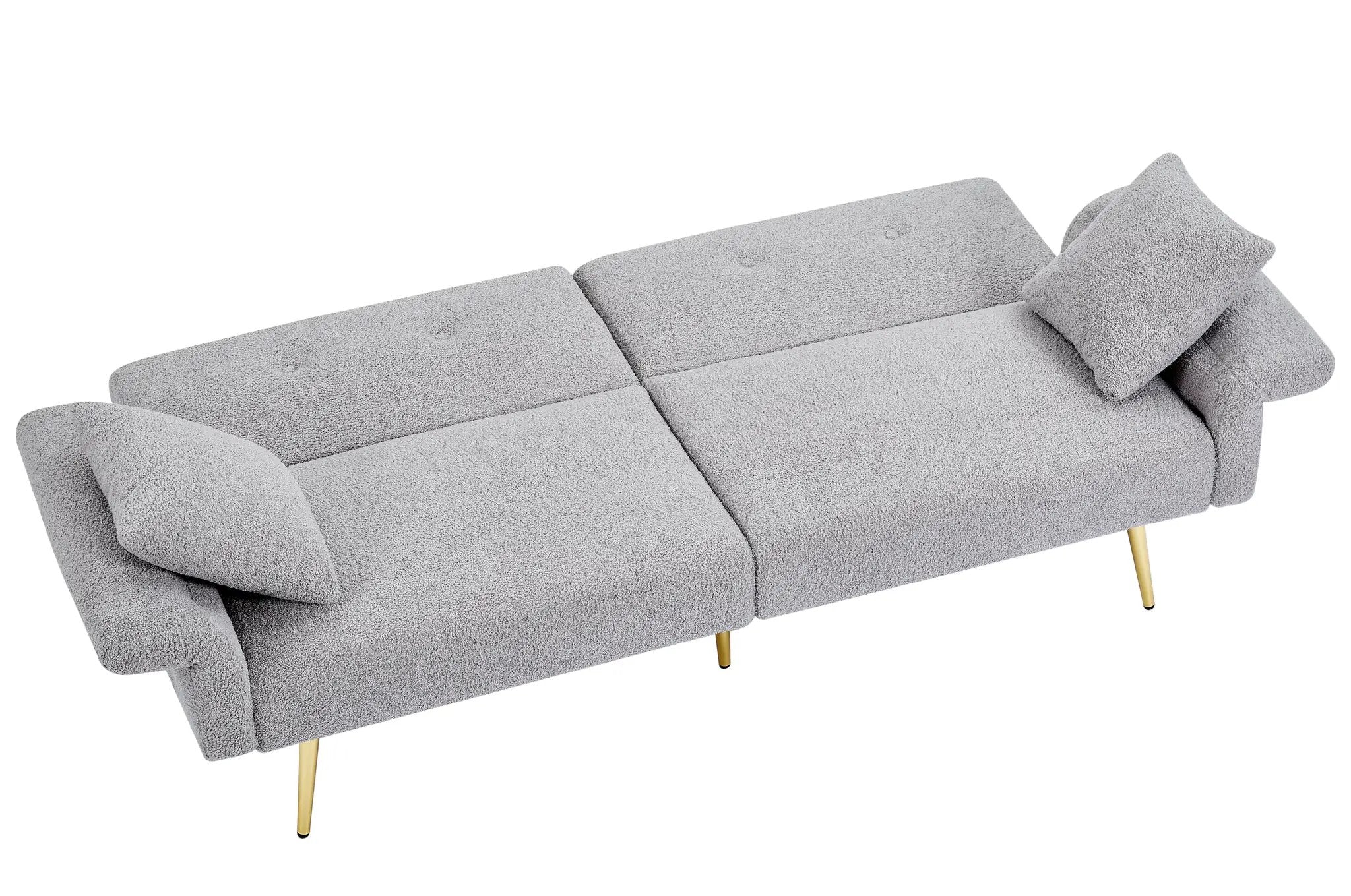 Modern Teddy Upholstered Accent Loveseat Sofa by HouseOfZazla