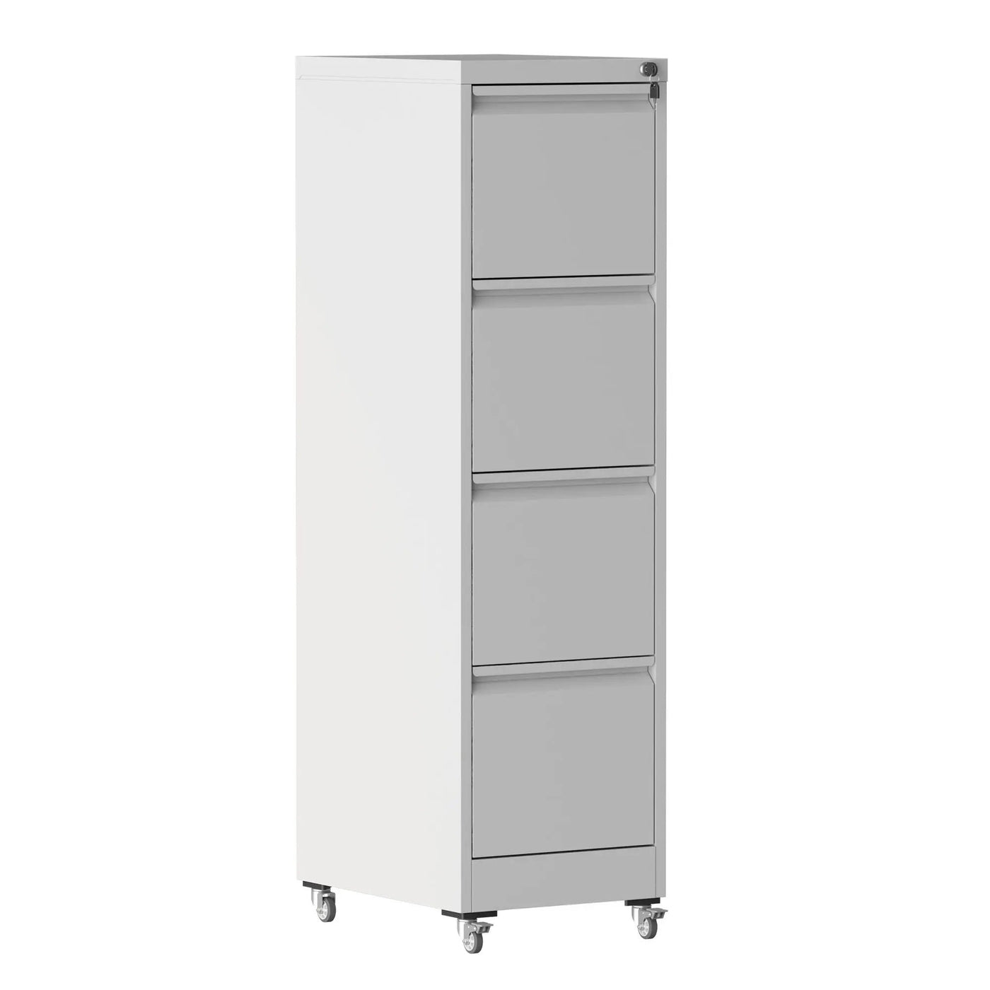 Drawer Metal Locking Vertical File Cabinet With Wheels Heavy Duty Lockable Storage by HouseOfZazla