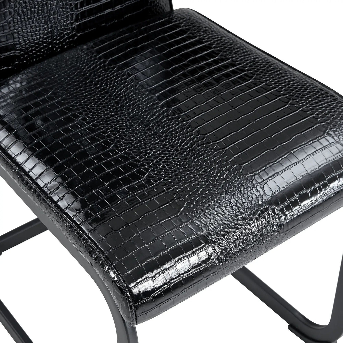 Alligator Skin Upholstered Dining Chairs by HouseOfZazla