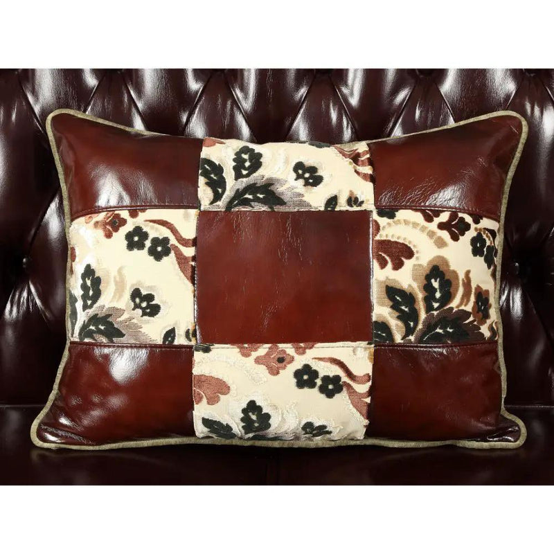 Forsythia - Sofa - Espresso Top Grain Leather Match & Walnut by Unique Piece Furniture