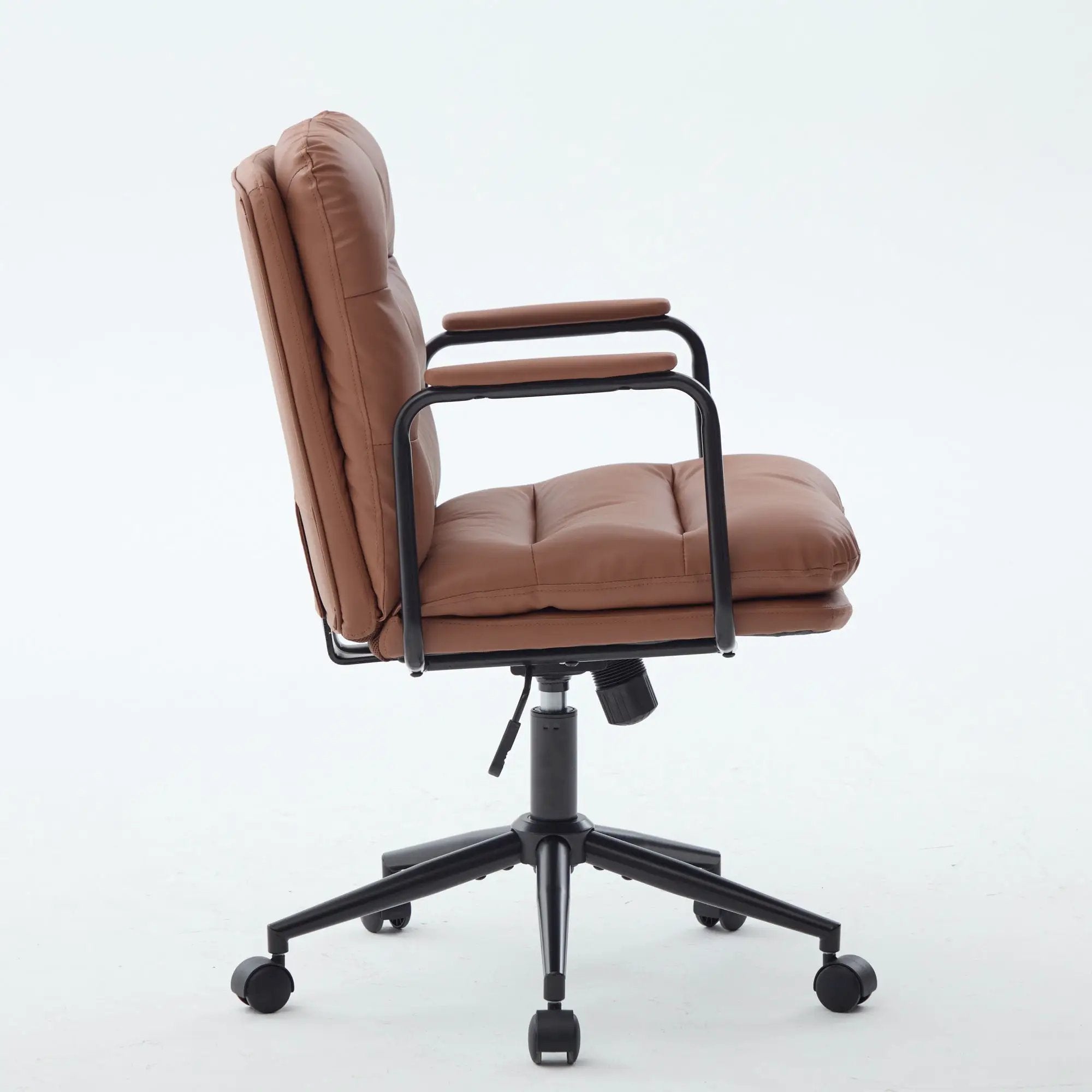 Mid Back Home Office Desk Task Chair with Wheels and Arms by HouseOfZazla