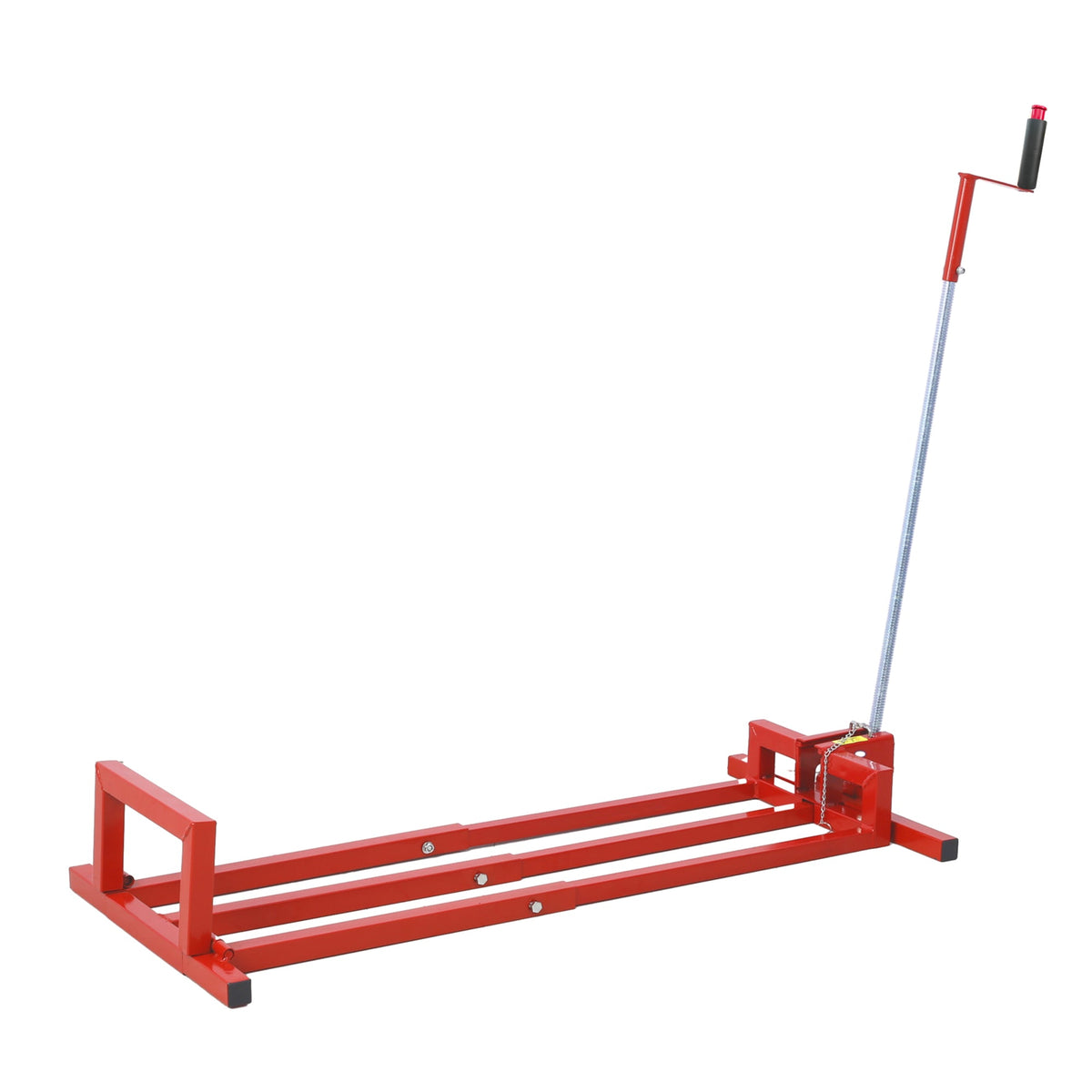 Heavy Duty Steel Riding Mower Lift, 880 Lbs Lawn Mower Lift Jack, Foldable Lawn Tractor Lift, Telescopic Maintenance Jack with Manual & Power Tool Handle for Lawn Mowers and Garden Tractors, photo 3 of 7