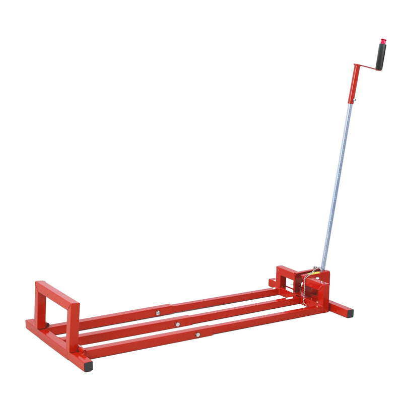 Heavy Duty Steel Riding Mower Lift, 880 Lbs Lawn Mower Lift Jack, Foldable Lawn Tractor Lift, Telescopic Maintenance Jack with Manual & Power Tool Handle for Lawn Mowers and Garden Tractors, photo 3 of 7