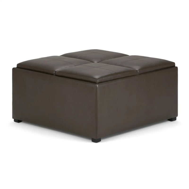 Avalon - Square Coffee Table, Storage Ottoman by Unique Piece Furniture
