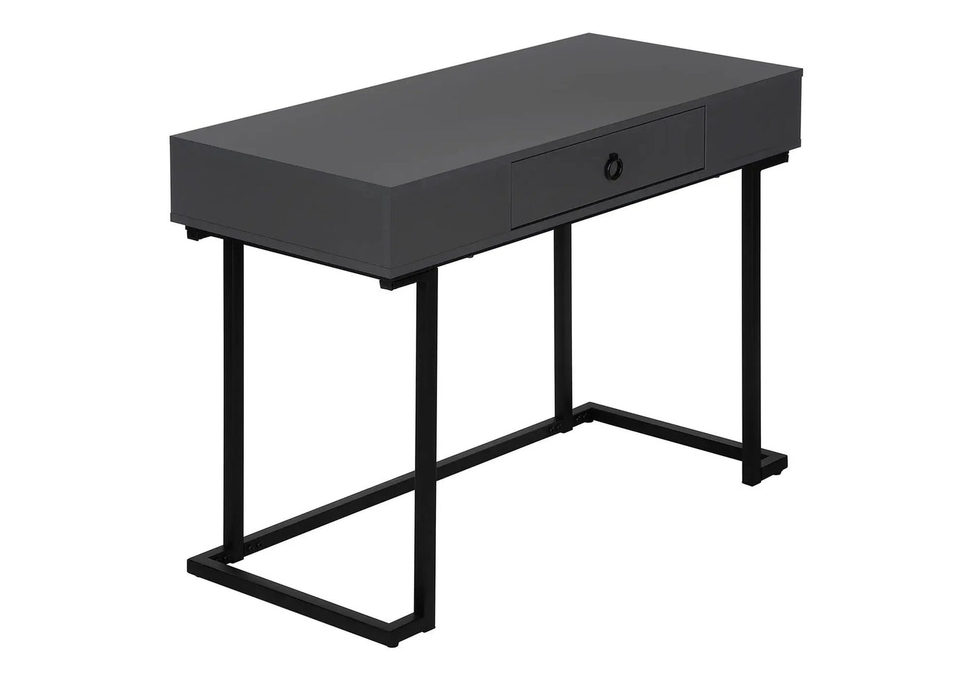 Computer Desk For Home Office, Glossy, Storage Drawer by HouseOfZazla