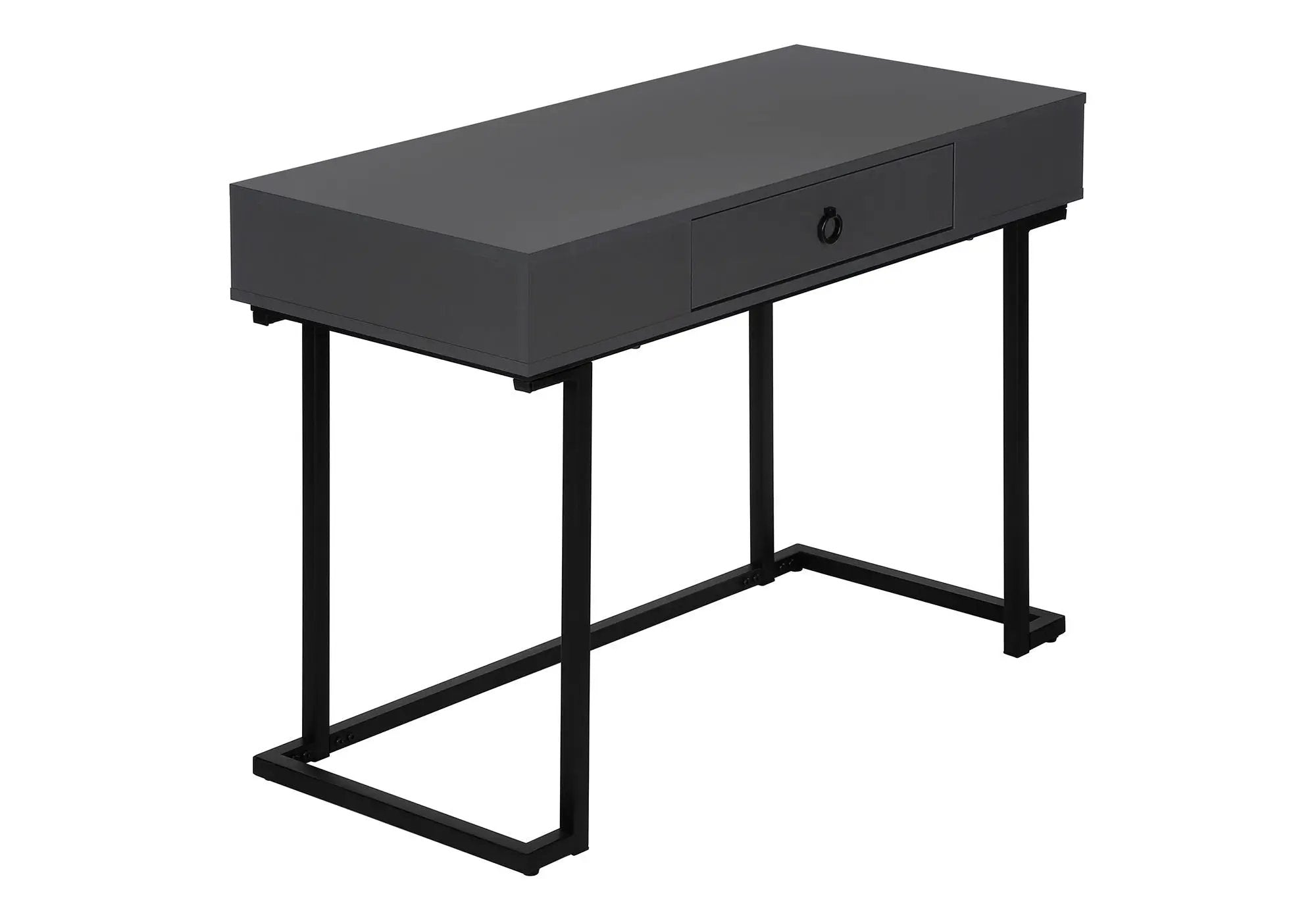 Computer Desk For Home Office, Glossy, Storage Drawer by HouseOfZazla