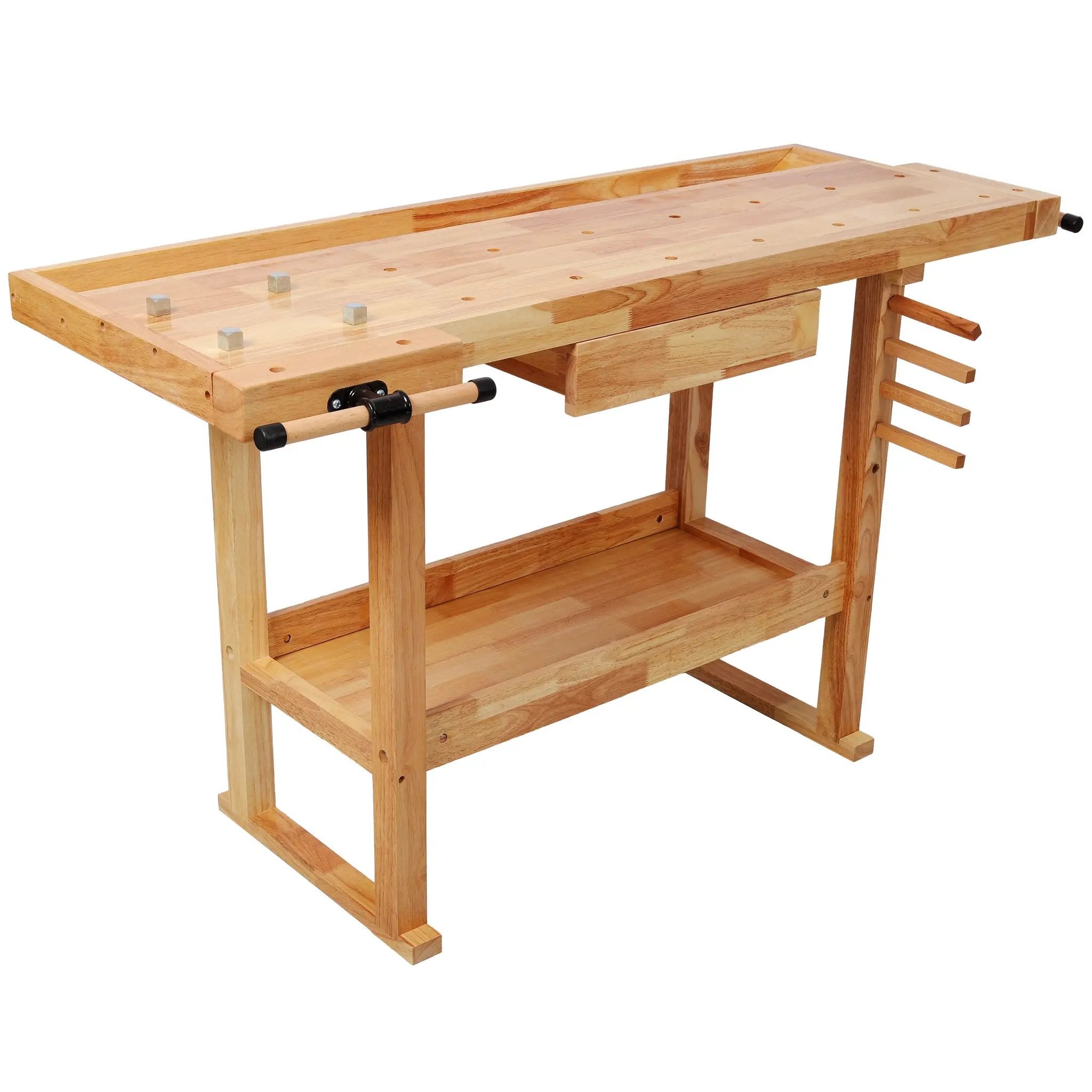 55" Wood Workbench – Heavy Duty with Storage by HouseOfZazla