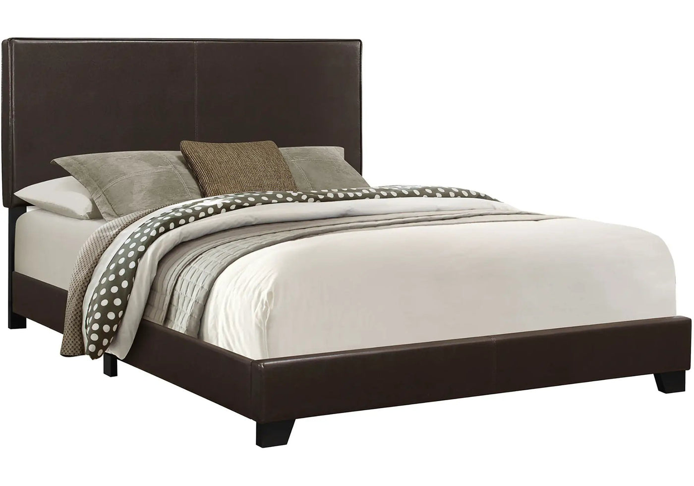 Bed, Upholstered, Transitional by HouseOfZazla