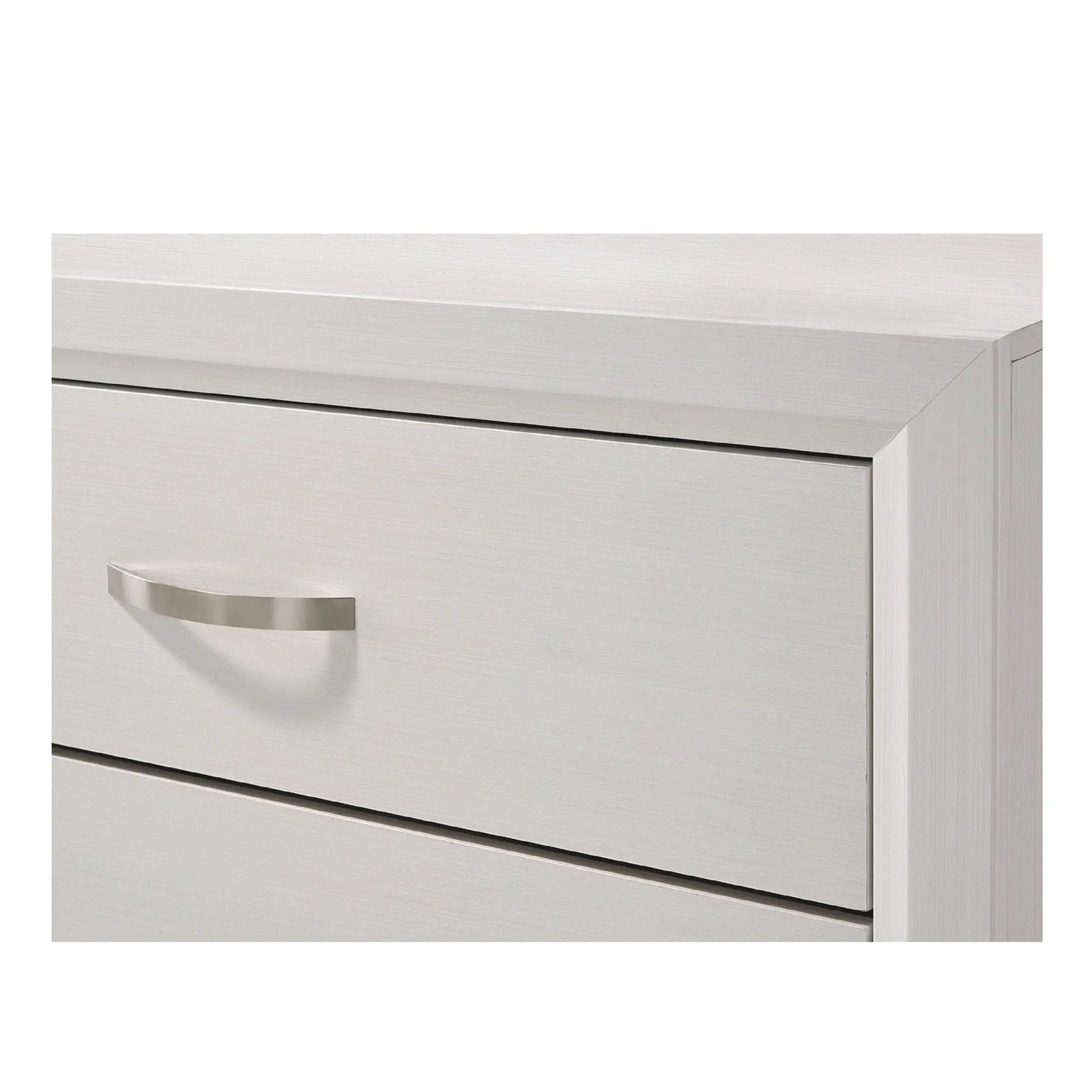 2 Drawer Nightstand With Handles Furniture For Bedroom - White by Unique Piece Furniture