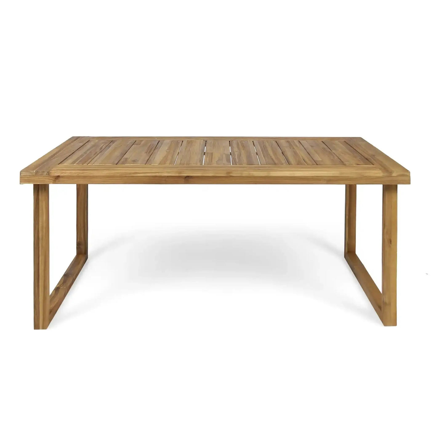 Outdoor Acacia Wood Dining Table, Sandblast Finish by HouseOfZazla