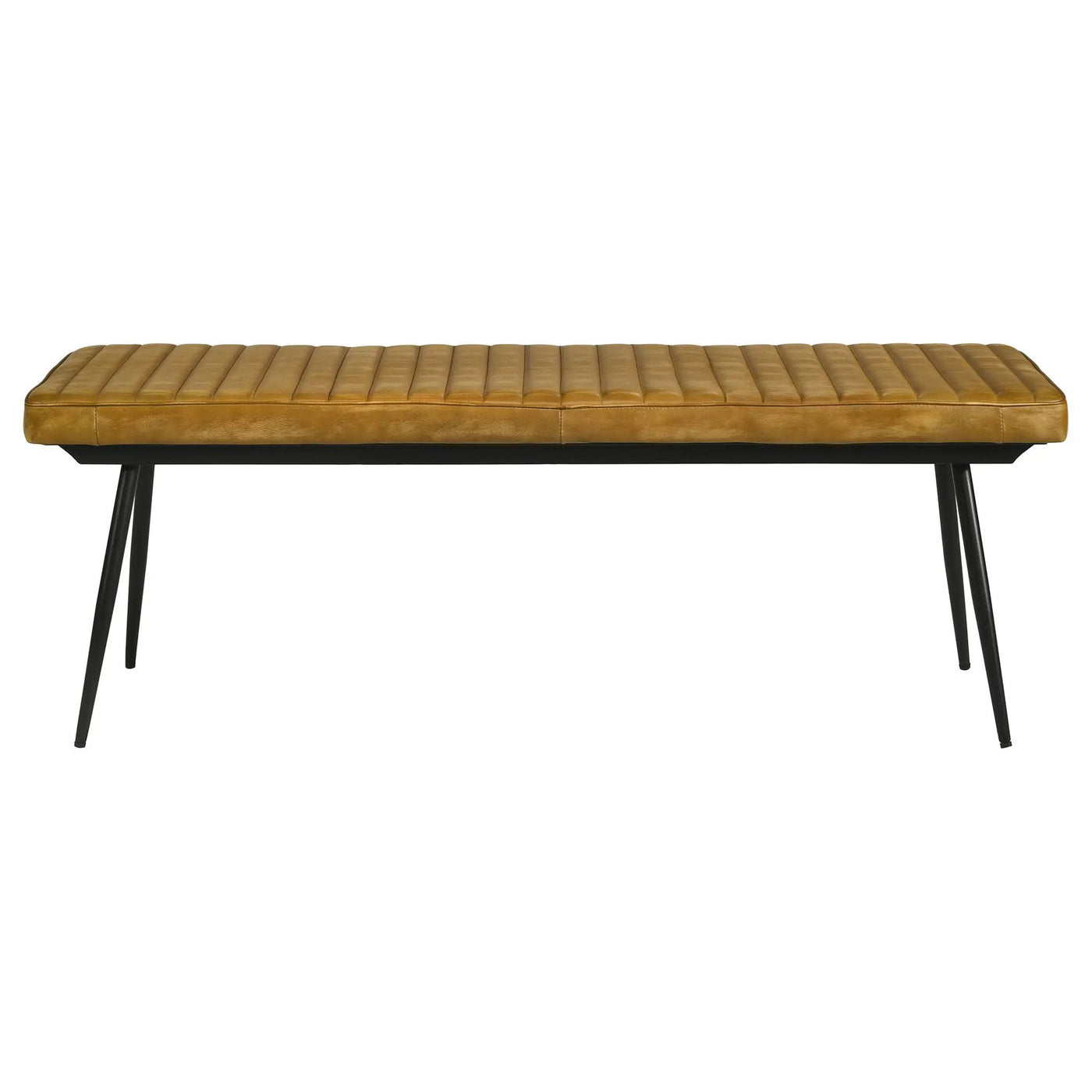Tufted Cushion Side Bench With Tapered Legs by HouseOfZazla