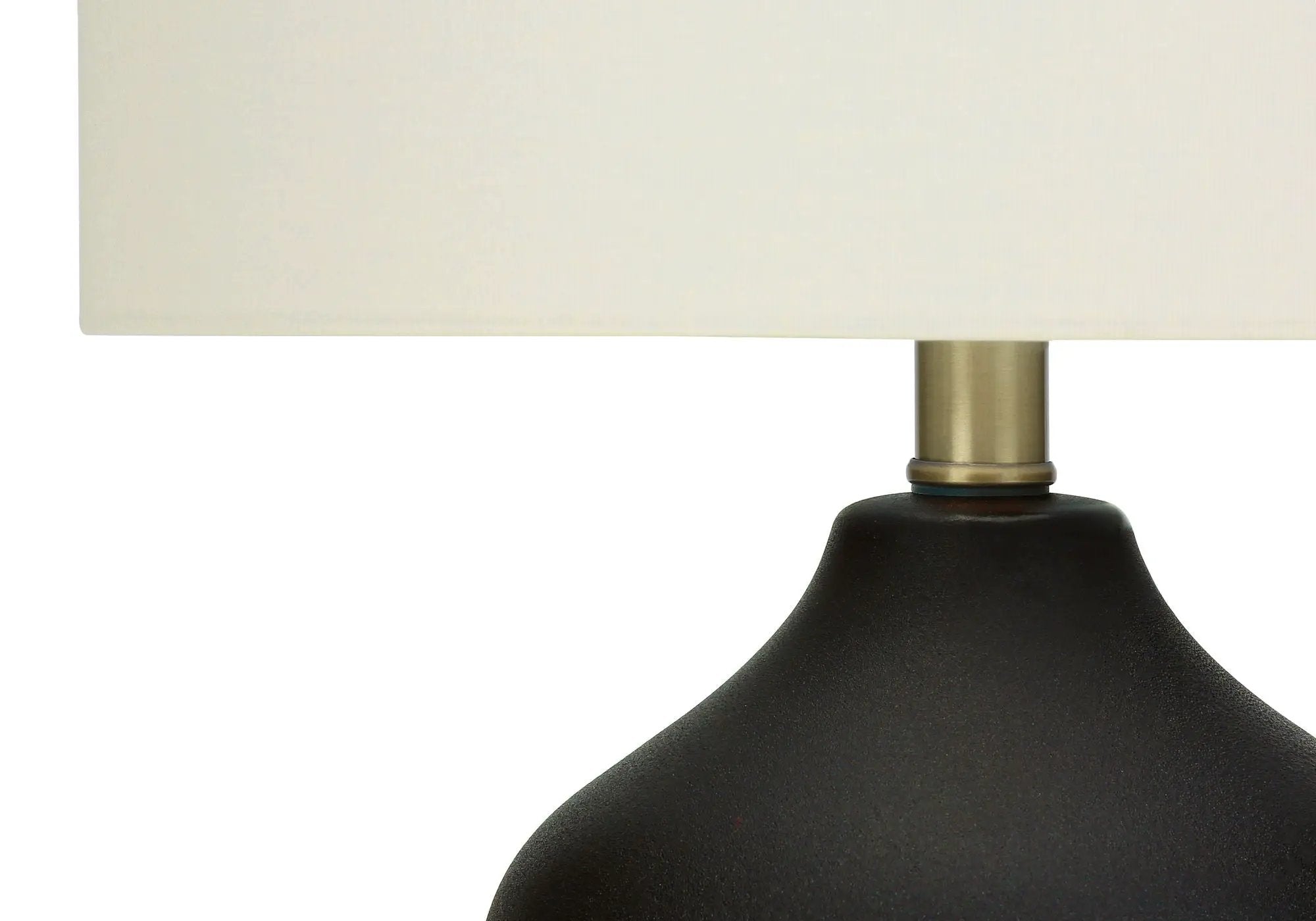 Lighting, Table Lamp, Ceramic, Transitional - Black / Cream by HouseOfZazla
