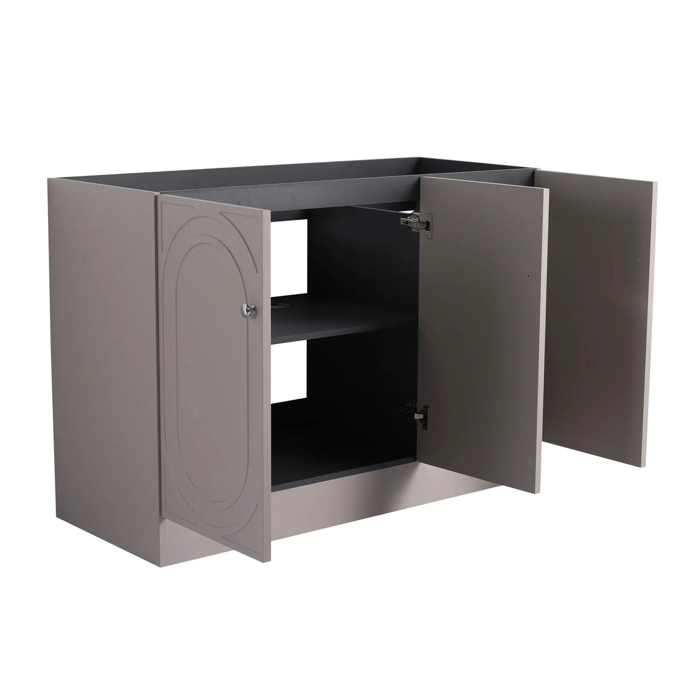Modern Freestanding Bathroom Vanity With Soft Close Cabinet Doors by HouseOfZazla