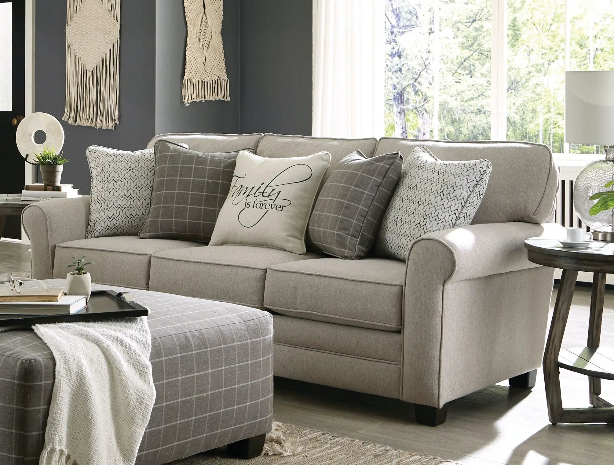 Lewiston - Sofa - Cement by Unique Piece Furniture