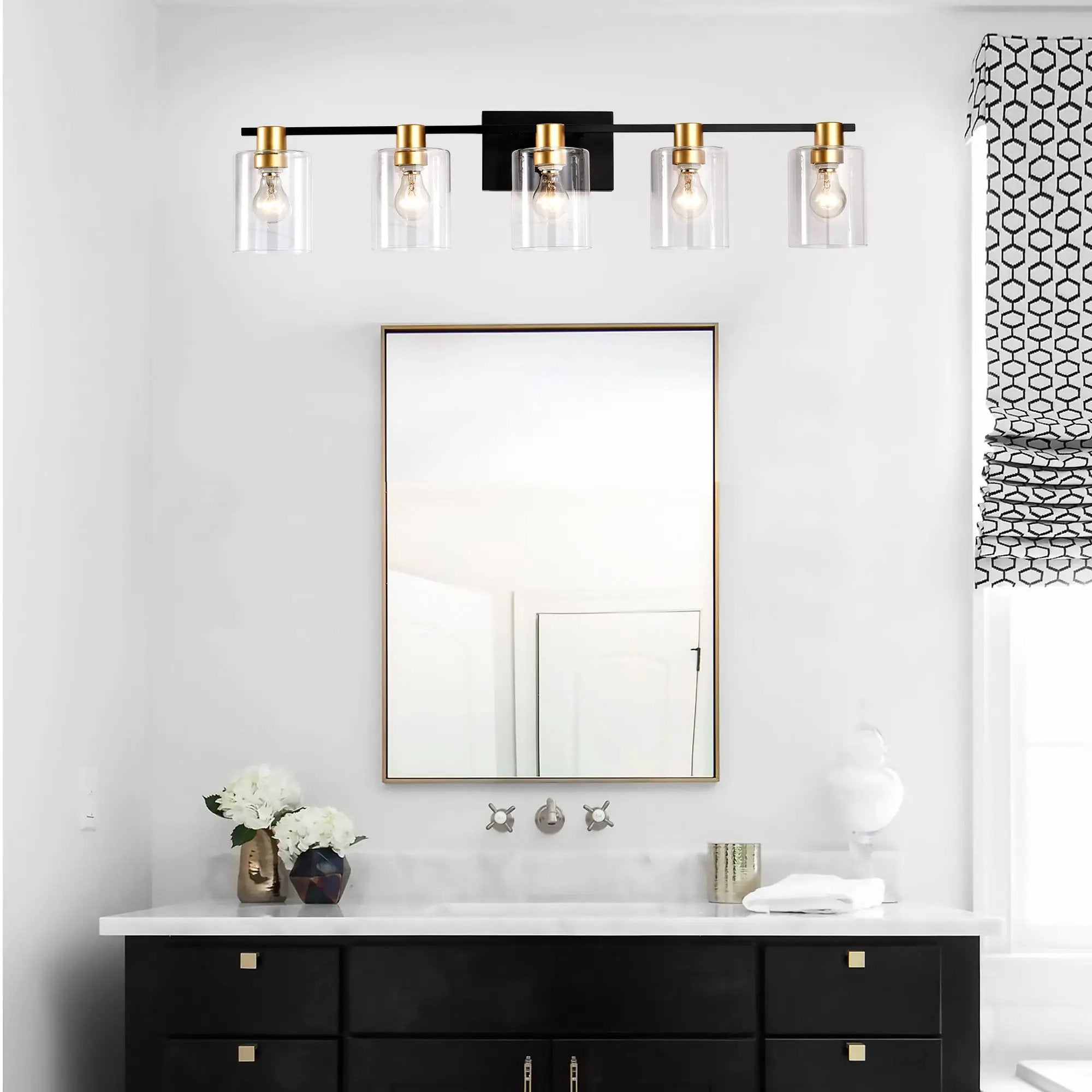 5-Light Matte Bathroom Lighting by HouseOfZazla