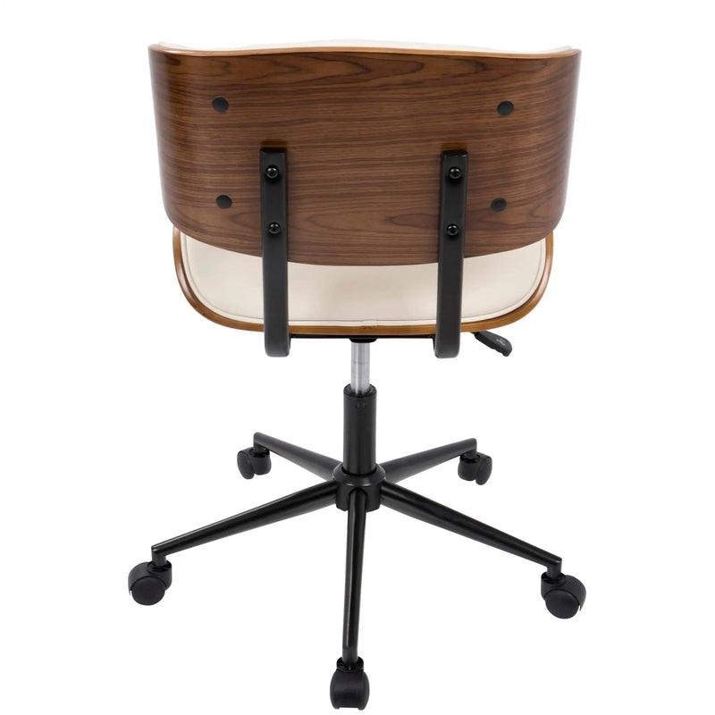 Lombardi - Mid Century Modern Adjustable Office Chair With Swivel by Unique Piece Furniture