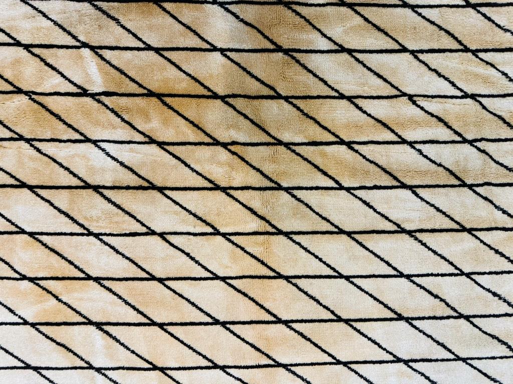 German Rug 7x10, Vintage Handmade Carpet, Contemporary by Jewel Rugs