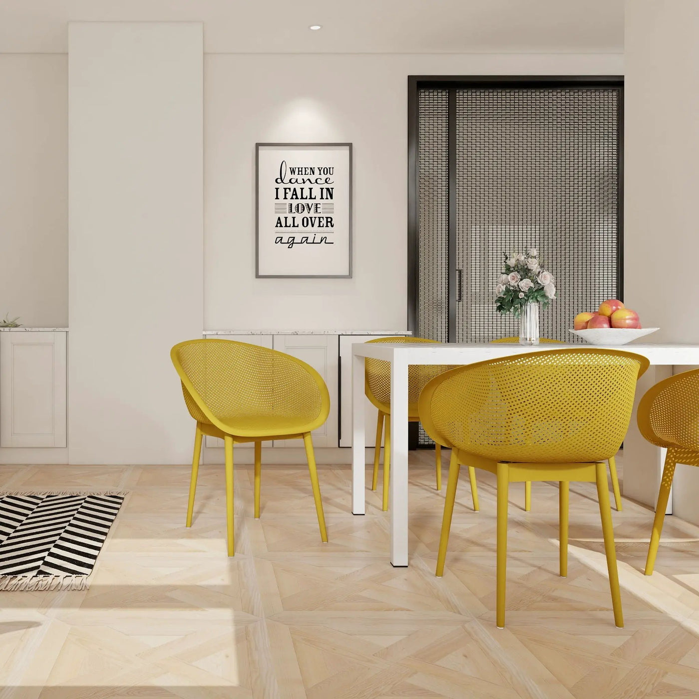 2 Piece Durable Single Chair With Hollow Out Design by HouseOfZazla