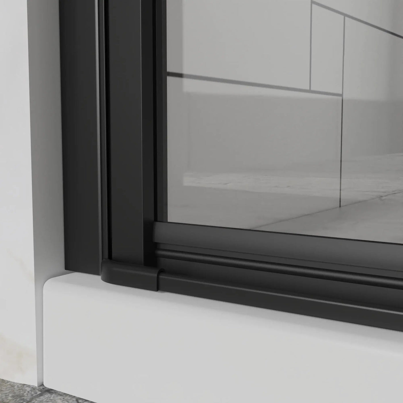 Bifold Frameless Shower Door With Tempered Clear Glass by HouseOfZazla