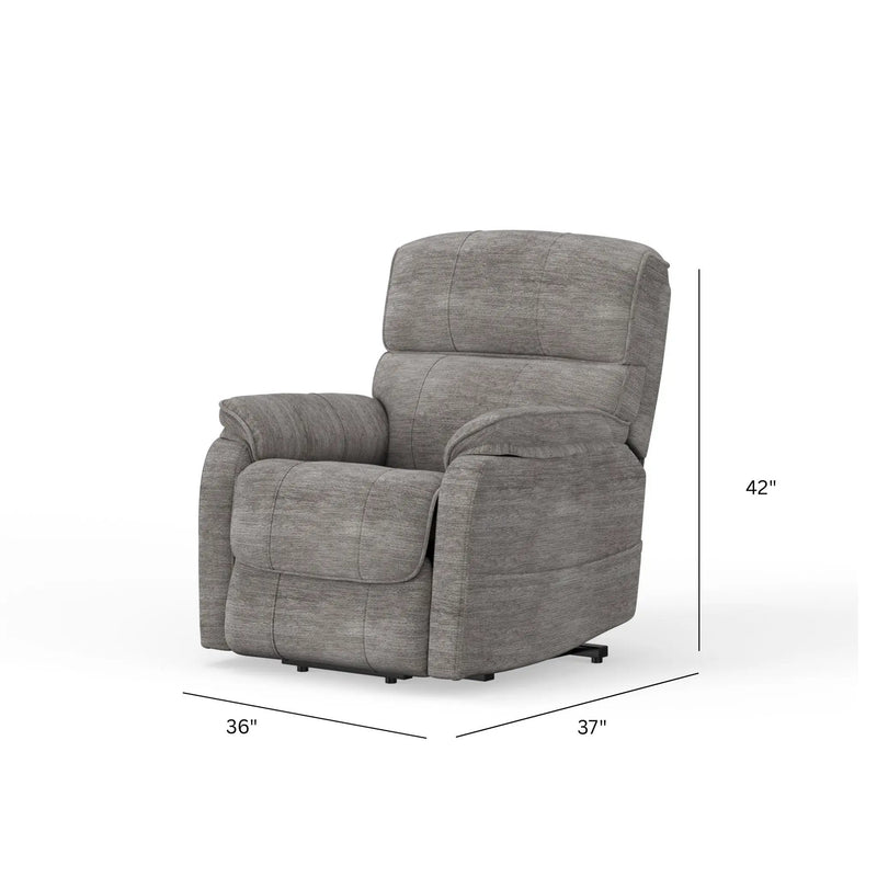 Lucie - Fabric Power Lift Chair - Gray by HouseOfZazla