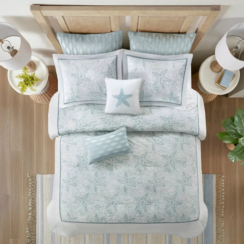 Duvet Cover Mini Set White Full/Queen by HouseOfZazla