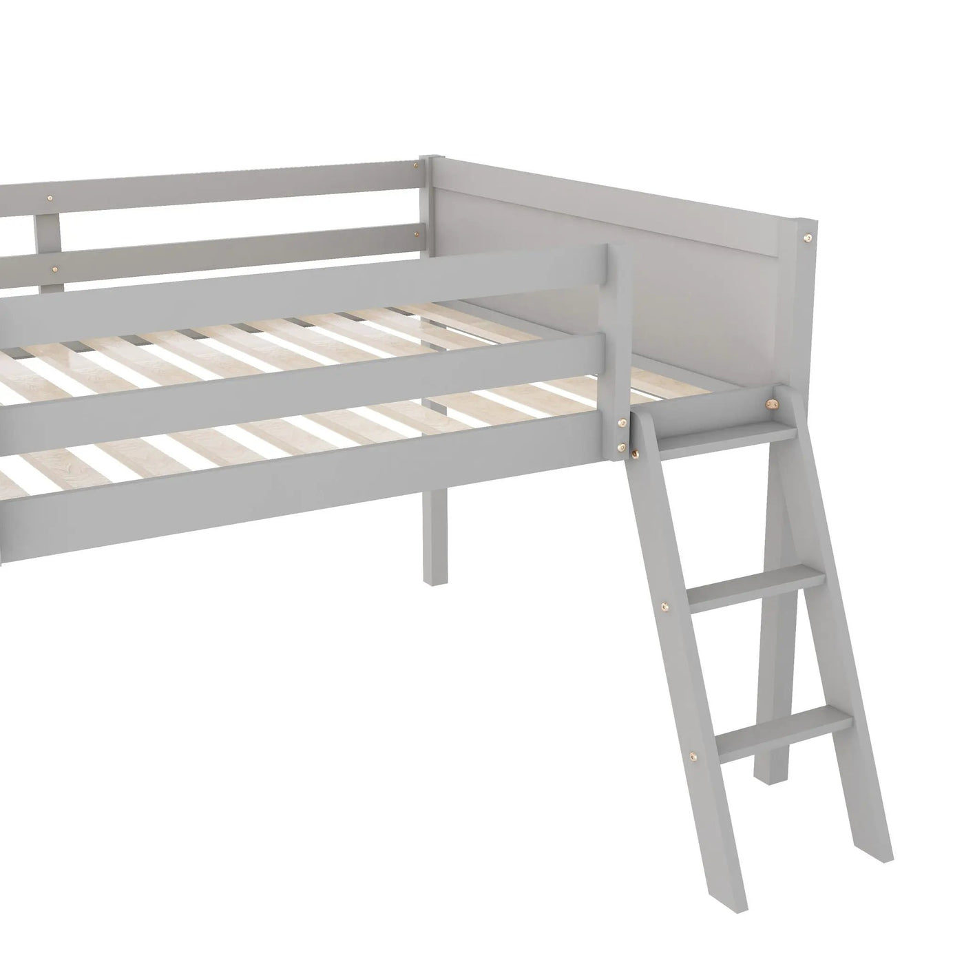 Low Loft Bed With Adjustable Ladder by HouseOfZazla