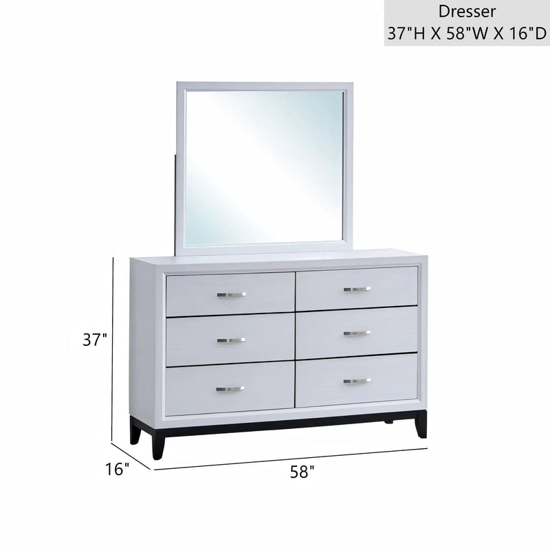 Glasgow - Dresser With 6 Drawers by Unique Piece Furniture