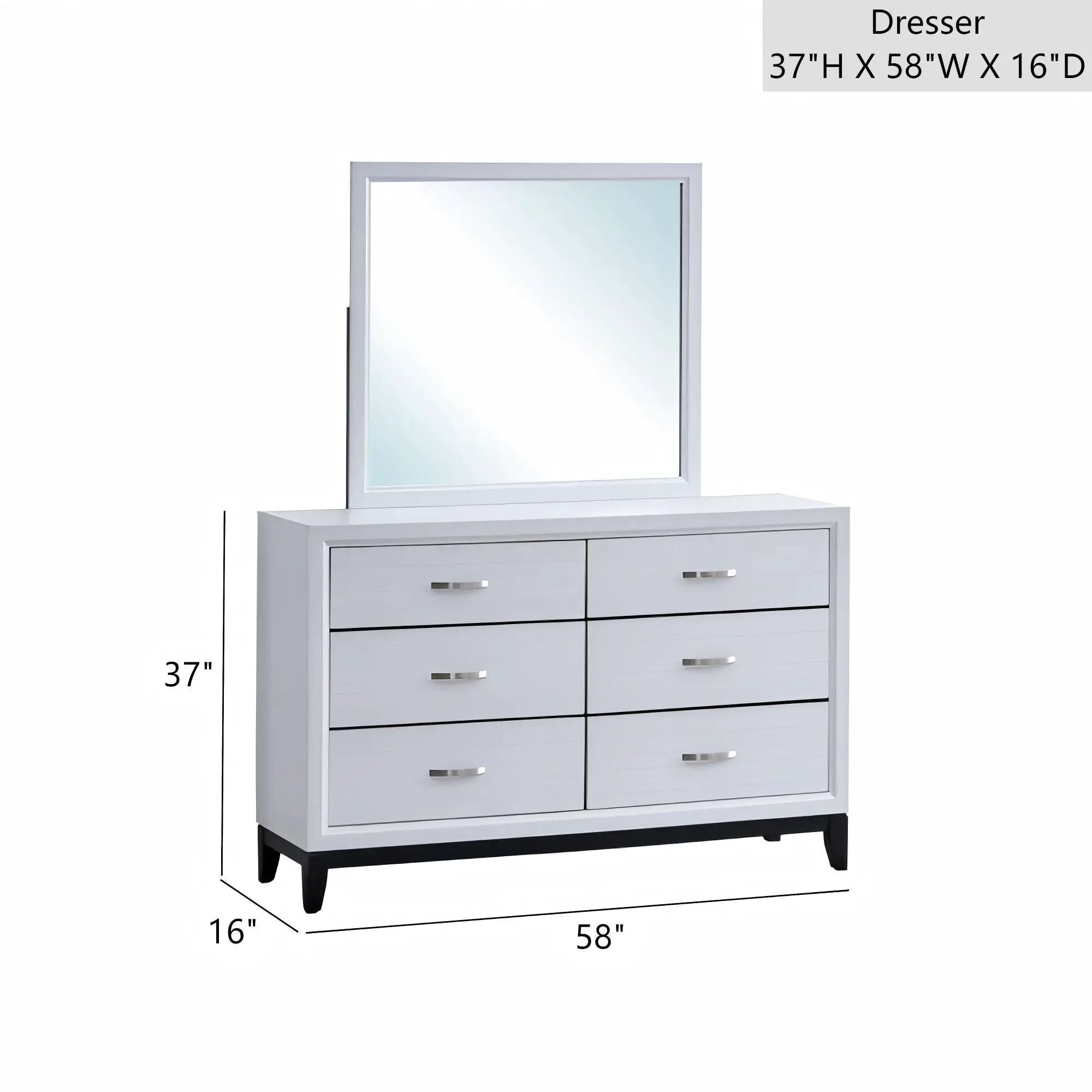 Glasgow - Dresser With 6 Drawers by Unique Piece Furniture