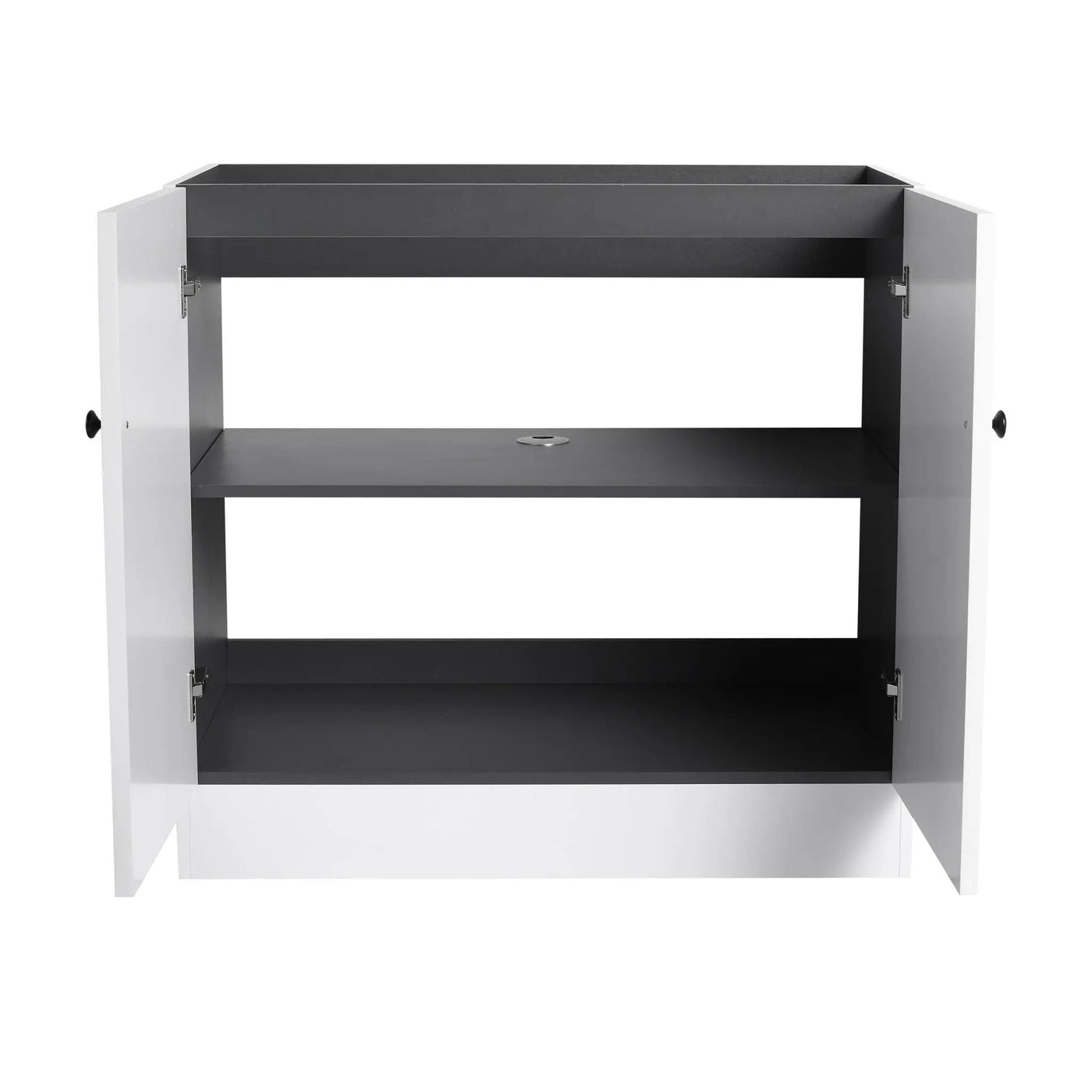 Modern Freestanding Bathroom Vanity With Soft Close Cabinet Doors by HouseOfZazla