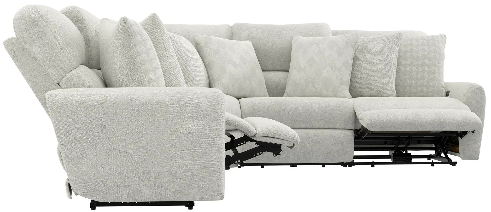 Majesty - Deep Seating Power Reclining Sectional by Unique Piece Furniture