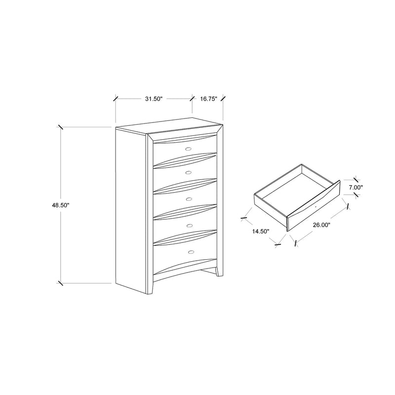 Lucille - Chest With Spacious Drawers by Unique Piece Furniture