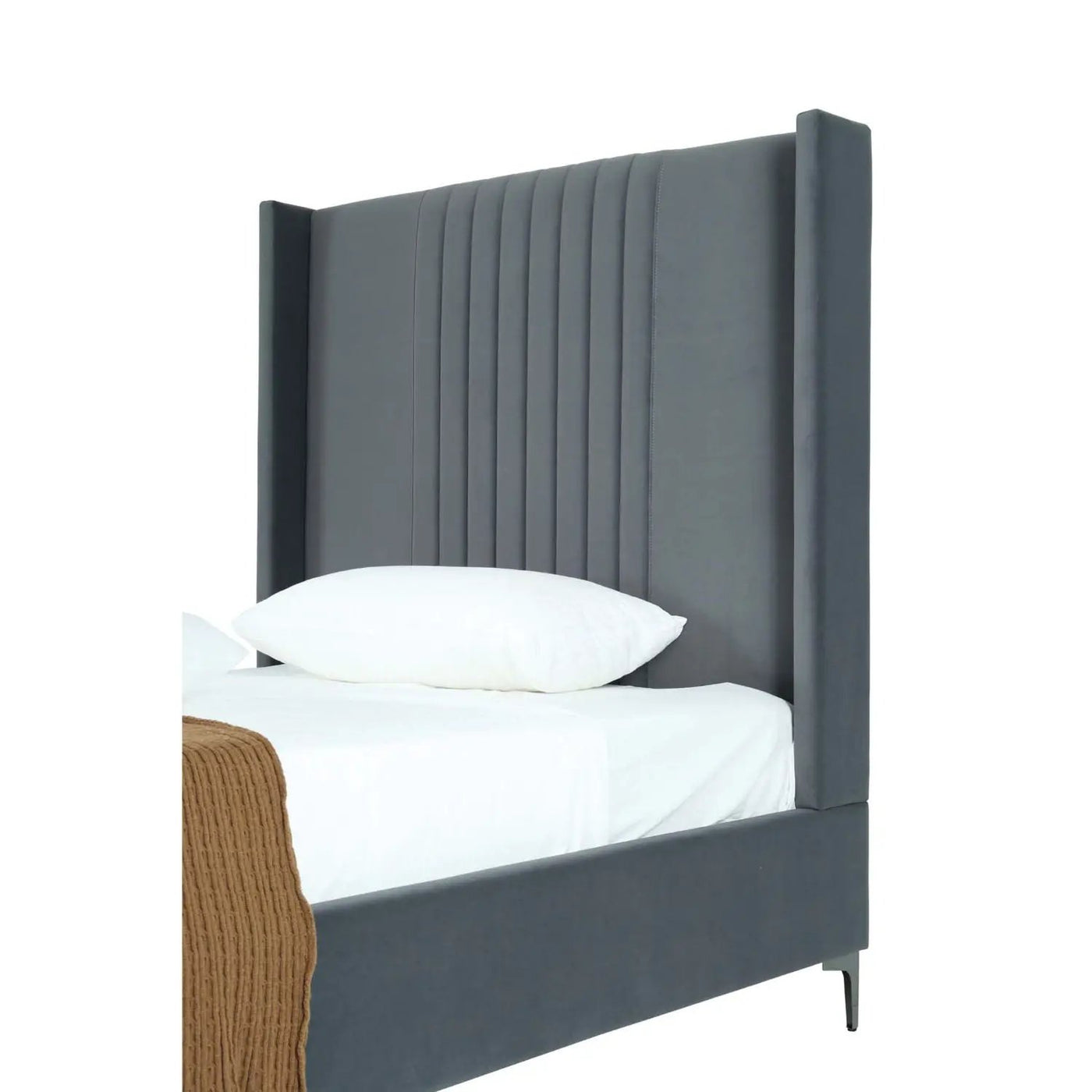 Promenade - Bed With Upholstered Headboard And Slats by HouseOfZazla