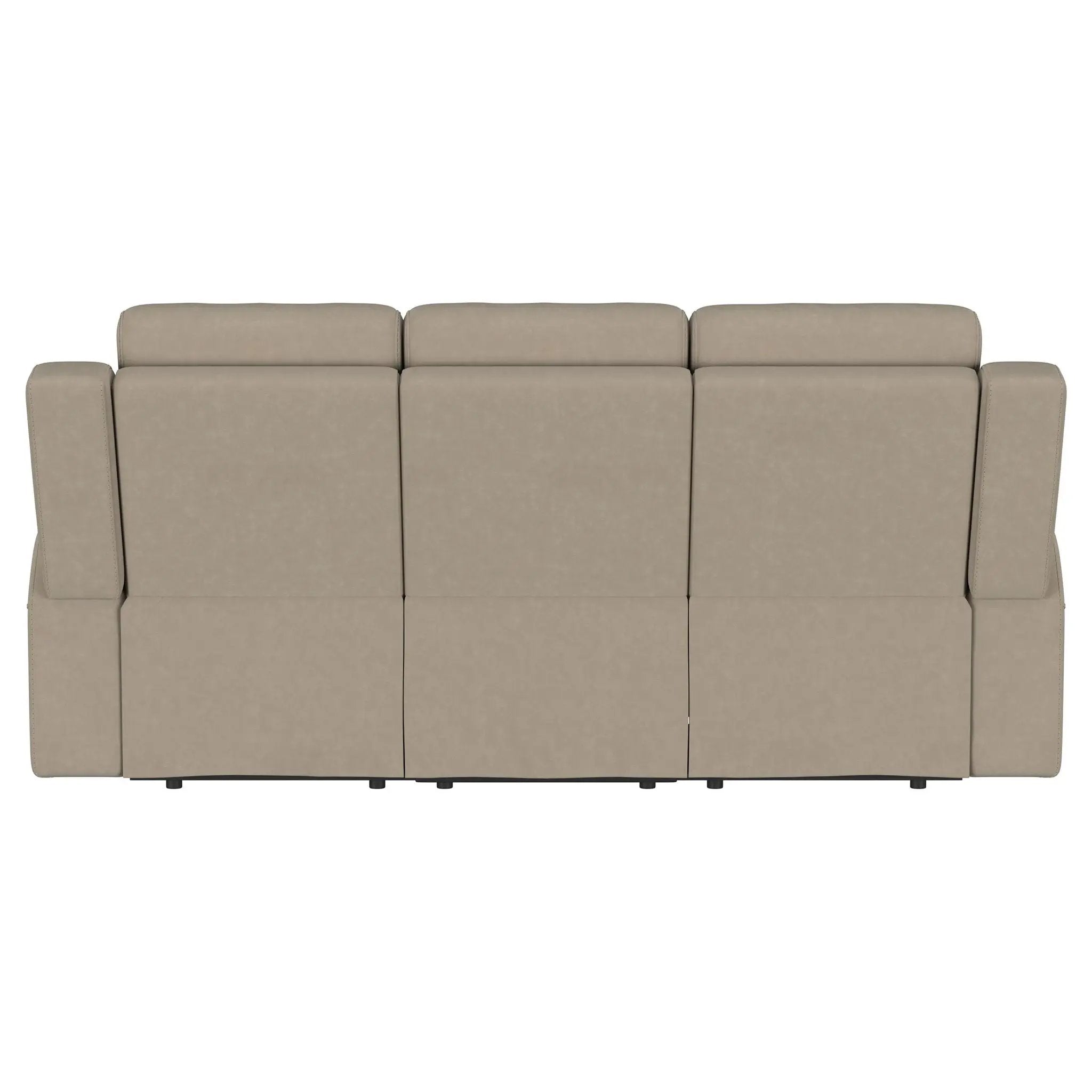 Brentwood Upholstered Motion Reclining Sofa Taupe by Unique Piece Furniture